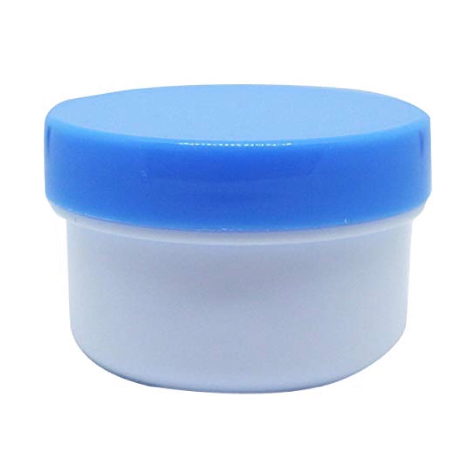 軟膏容器プラ壷N－2号(滅菌済) 軟膏壺 23-6687-0501 キャップ：青 エムアイケミカル 13CC(20コX5フクロイリ)