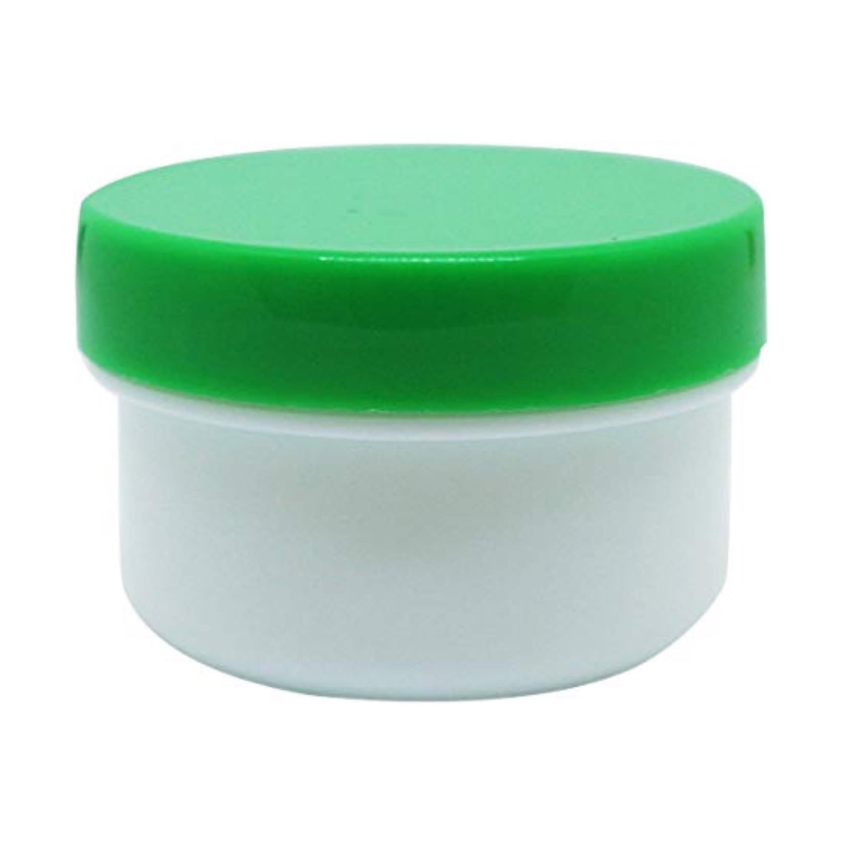 軟膏容器プラ壷N－2号(滅菌済) 軟膏壺 23-6687-0503 キャップ：緑 エムアイケミカル 13CC(20コX5フクロイリ)