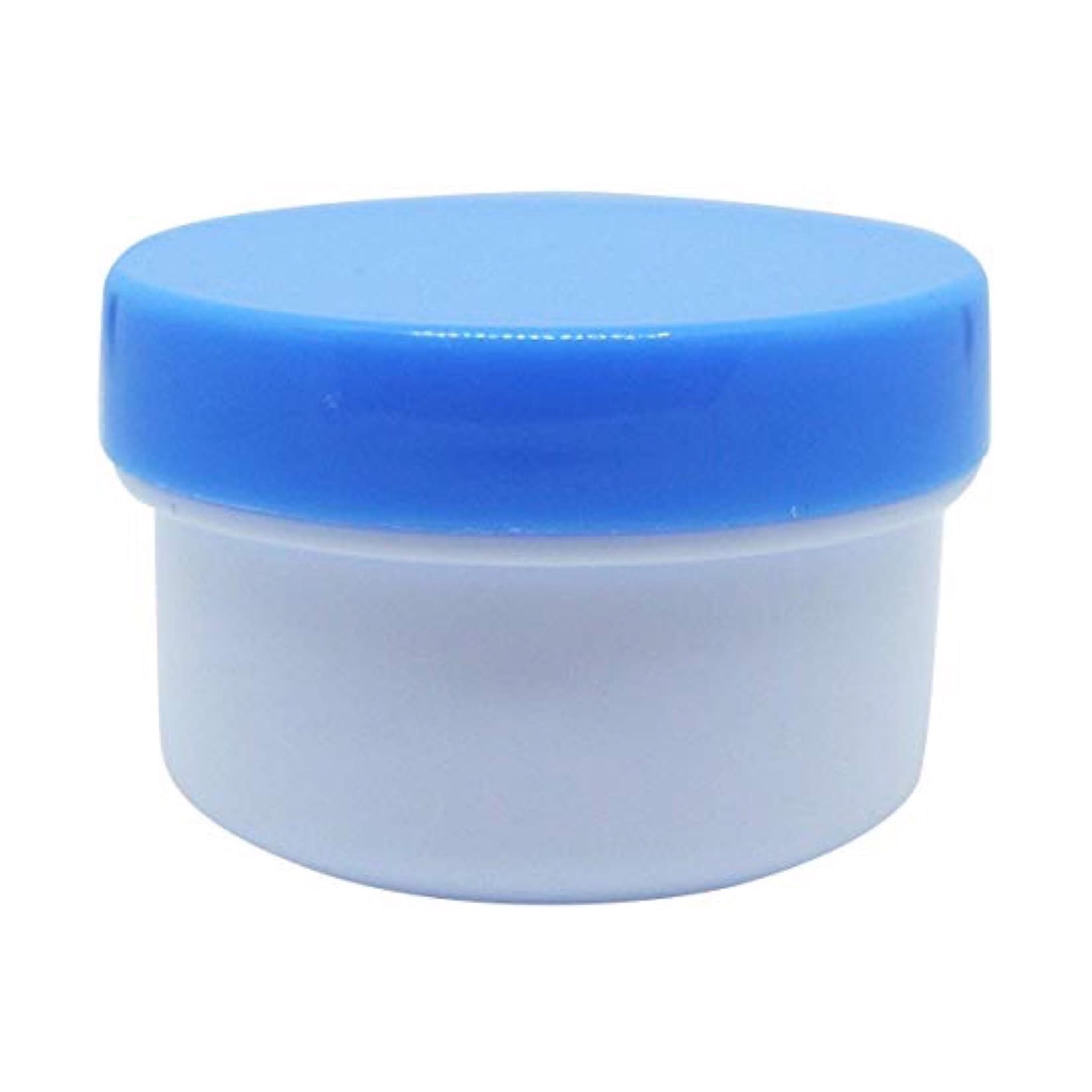 軟膏容器プラ壷N－4号(滅菌済) 軟膏壺 23-6687-0701 キャップ：青 エムアイケミカル 39CC(20コX5フクロイリ)