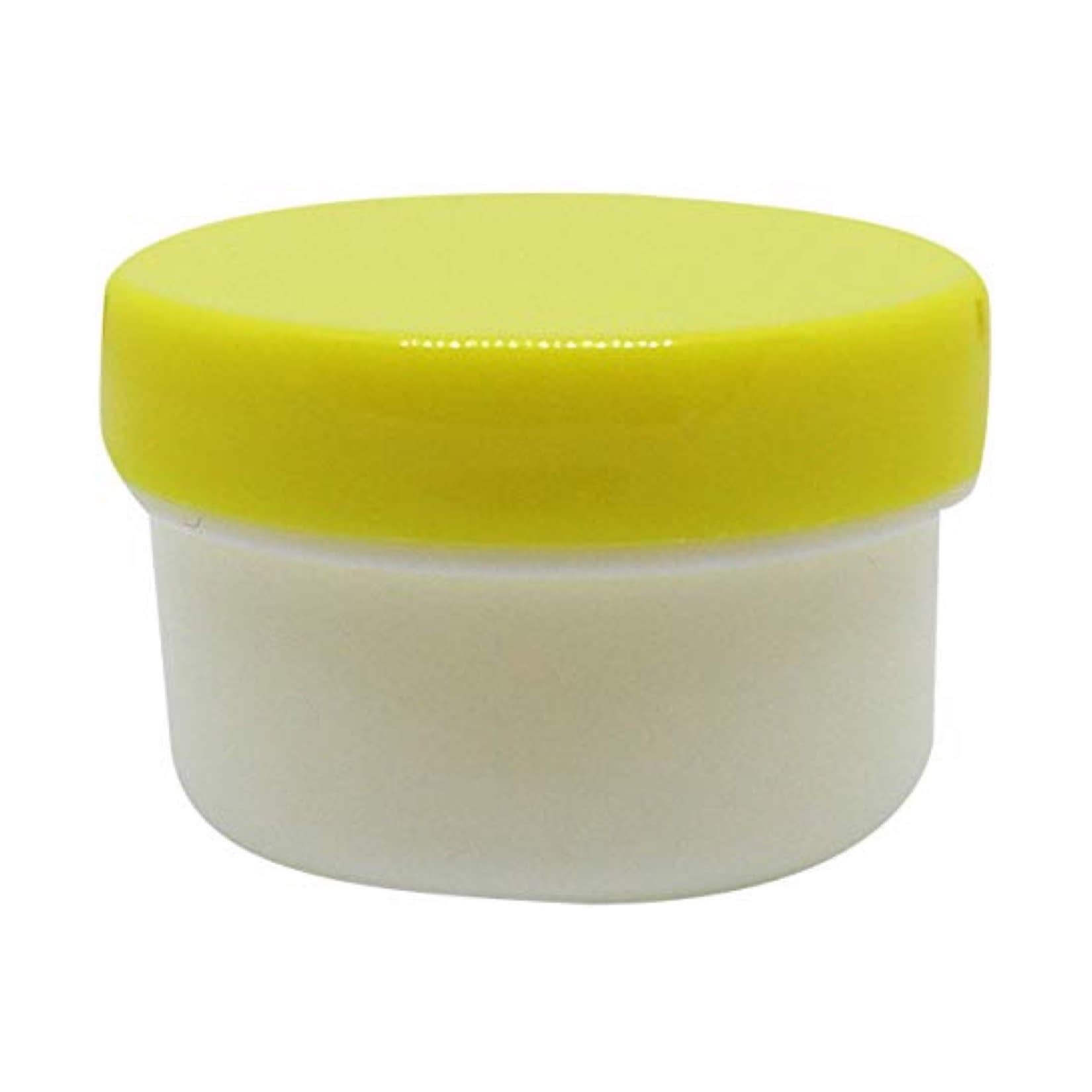 軟膏容器プラ壷N－4号(滅菌済) 軟膏壺 23-6687-0704 キャップ：黄 エムアイケミカル 39CC(20コX5フクロイリ)