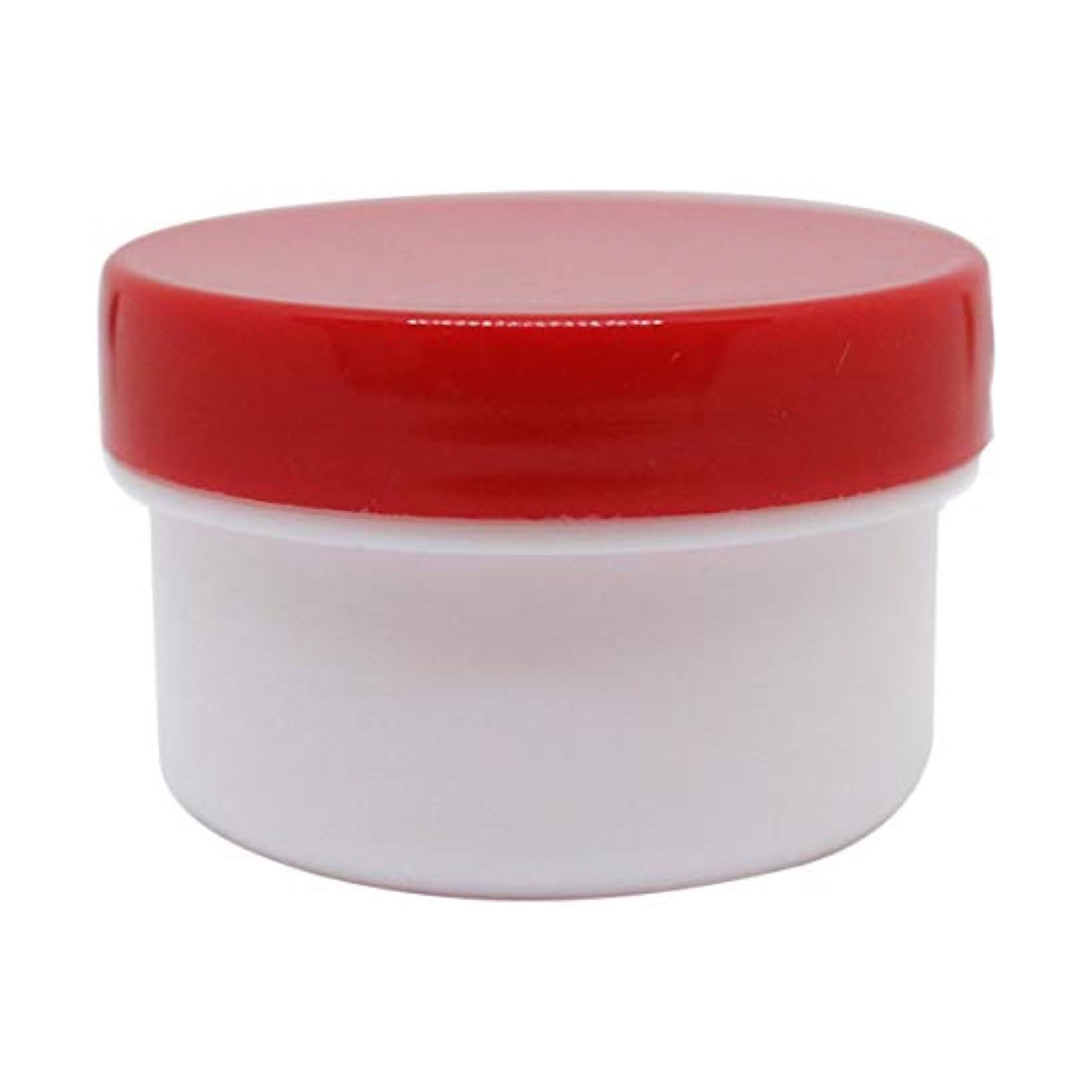 軟膏容器プラ壷N－4号(滅菌済) 軟膏壺 23-6687-0705 キャップ：赤 エムアイケミカル 39CC(20コX5フクロイリ)