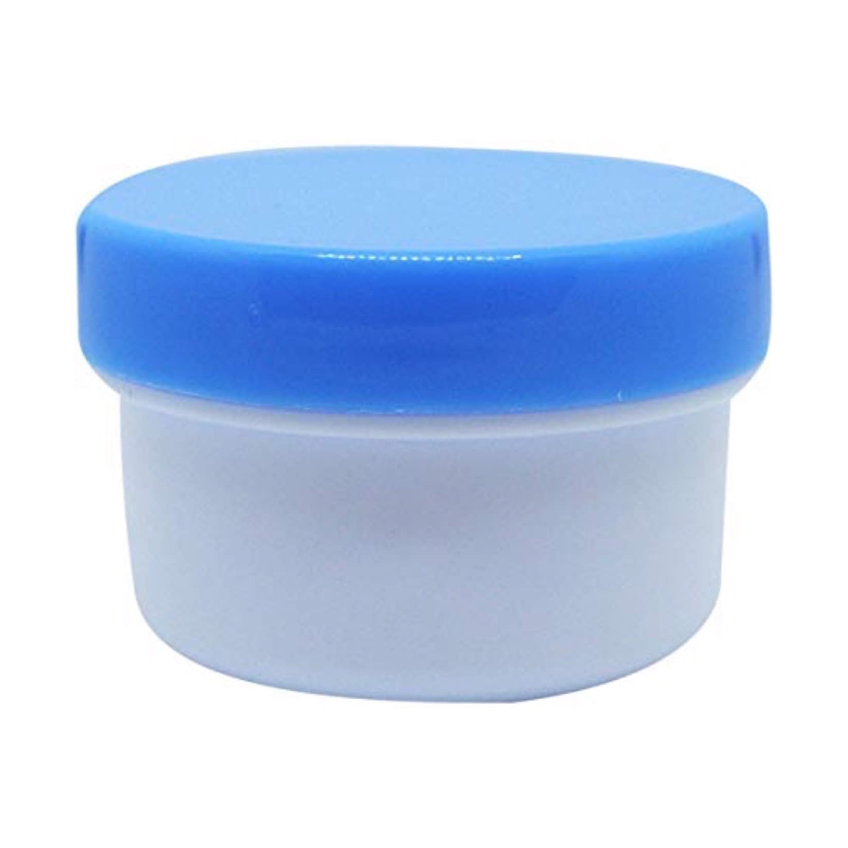 軟膏容器プラ壷N－5号(滅菌済) 軟膏壺 23-6687-0801 キャップ：青 エムアイケミカル 65CC(10コX10フクロイリ)