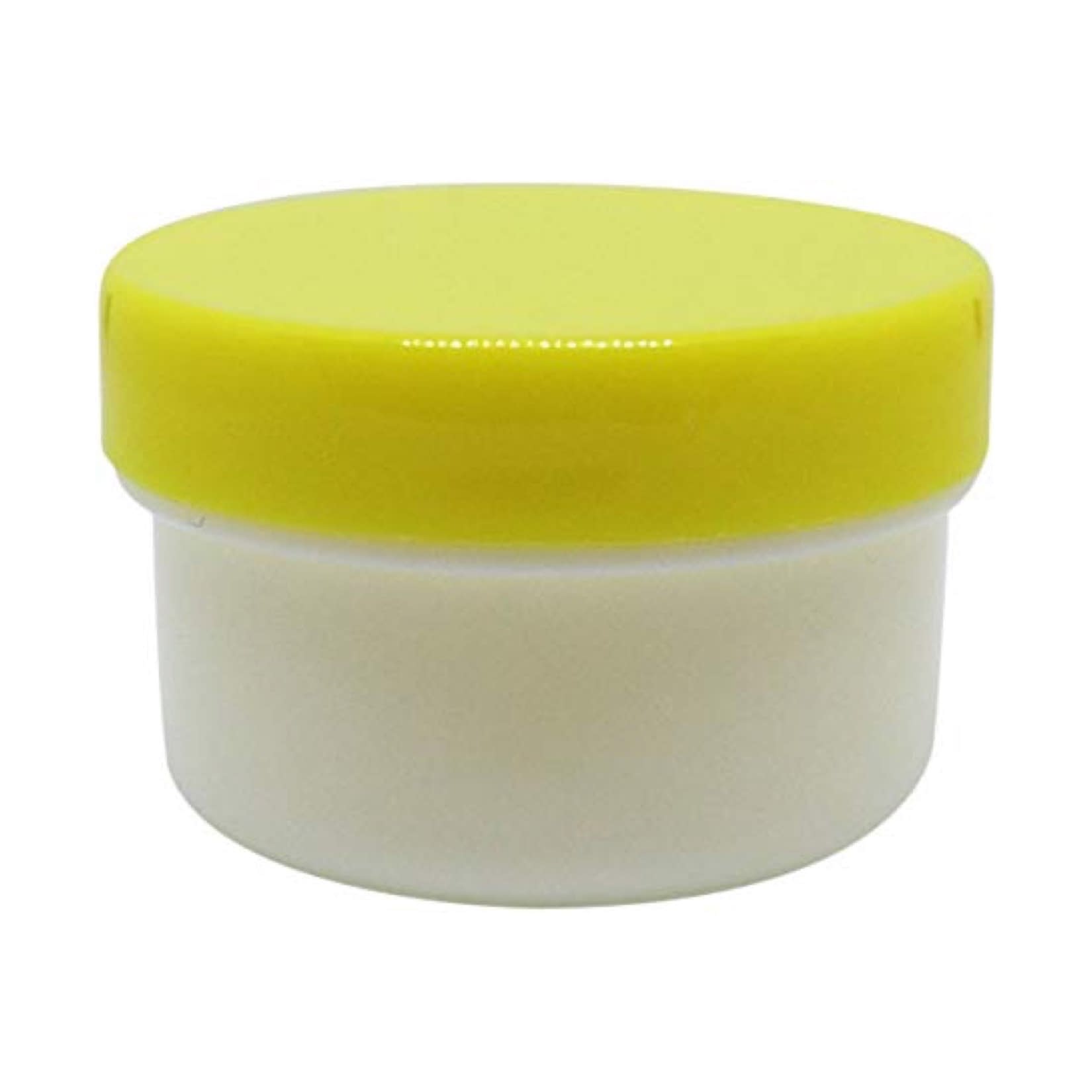 軟膏容器プラ壷N－5号(滅菌済) 軟膏壺 23-6687-0804 キャップ：黄 エムアイケミカル 65CC(10コX10フクロイリ)