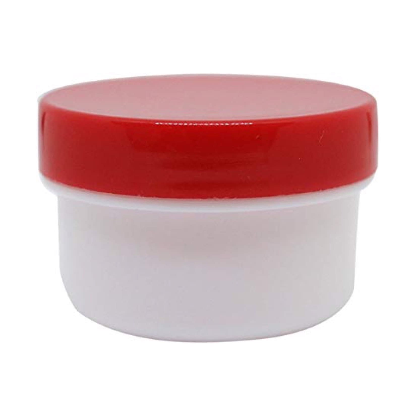 軟膏容器プラ壷N－5号(滅菌済) 軟膏壺 23-6687-0805 キャップ：赤 エムアイケミカル 65CC(10コX10フクロイリ)