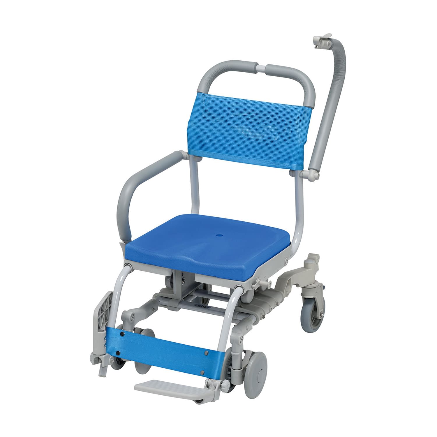 シャワーラク4輪自在(穴無しシート) シャワーチェア 24-7658-01 ウチヱ SWR-131