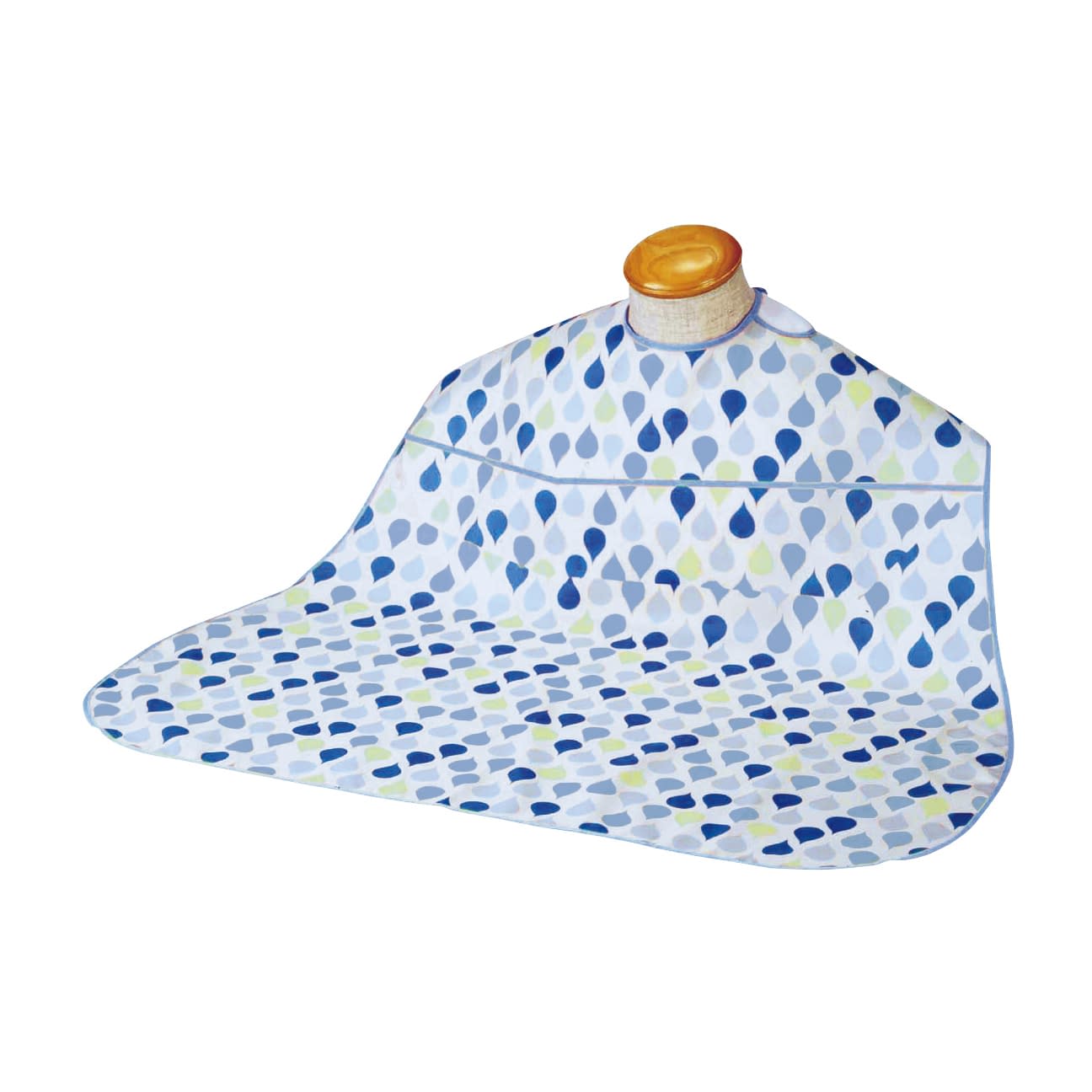 ソフラピレンエプロンしずくポケット付 23-7181-0001 ブルー 竹虎