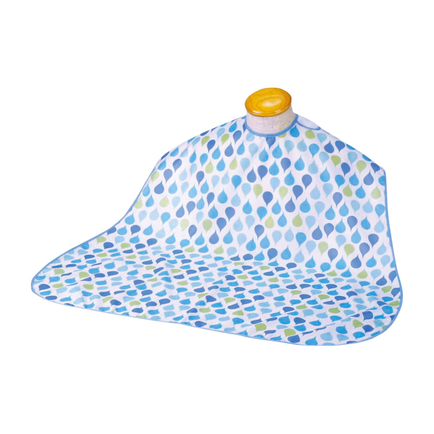 ソフラピレンエプロン しずく 25-6640-0001 ブルー 竹虎