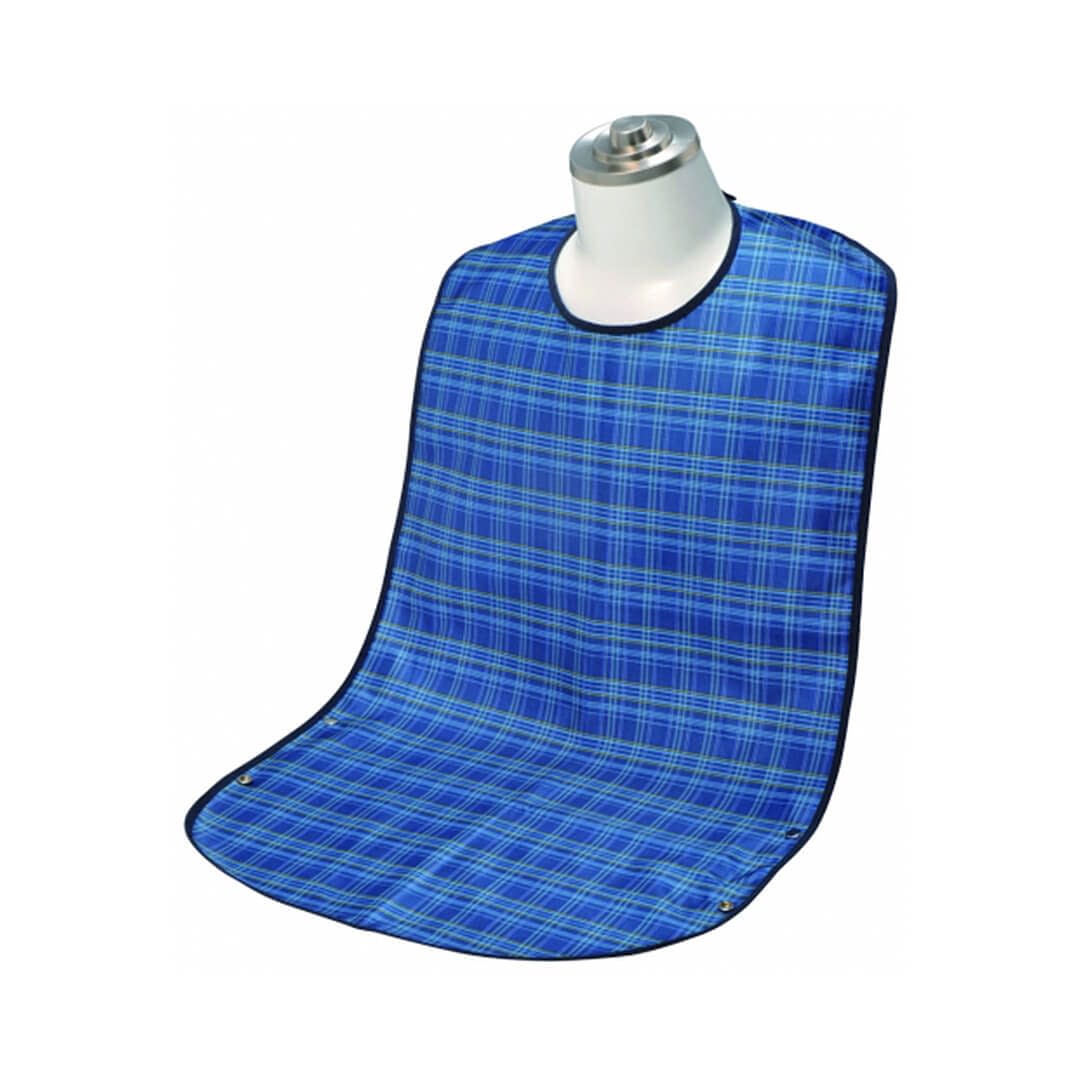 ソフラピレンエプロンチェック2WAY 24-2418-0001 ブルー 竹虎