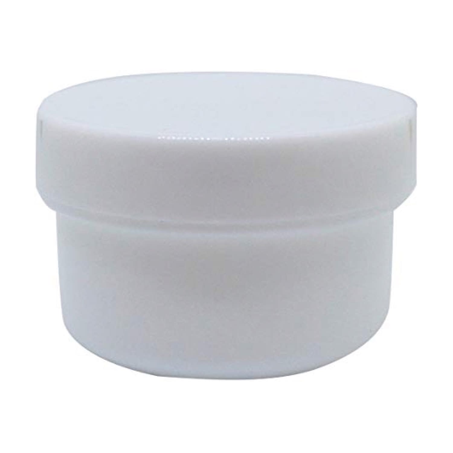 軟膏容器プラ壷N－6号(未滅菌) 23-6687-0402 キャップ：白 エムアイケミカル 130CC(30コイリ)