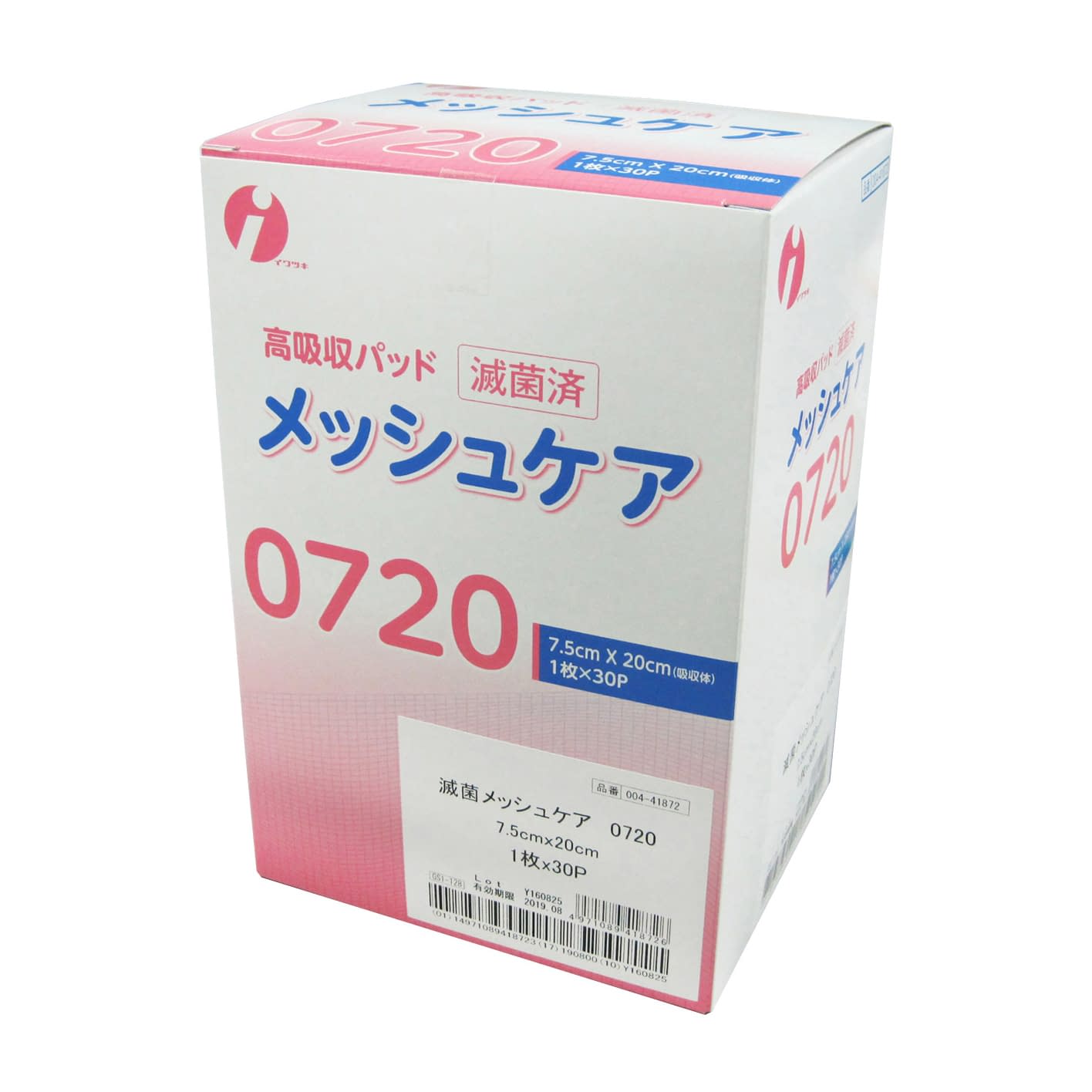 メッシュケア 0720(滅菌) 24-2659-02 イワツキ 7.5X20CM(30マイ)