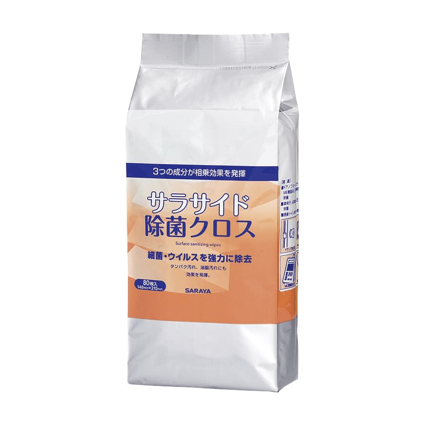 サラサイド除菌クロス(詰替) 詰替用 23-7982-01 サラヤ 51682(80マイイリ)