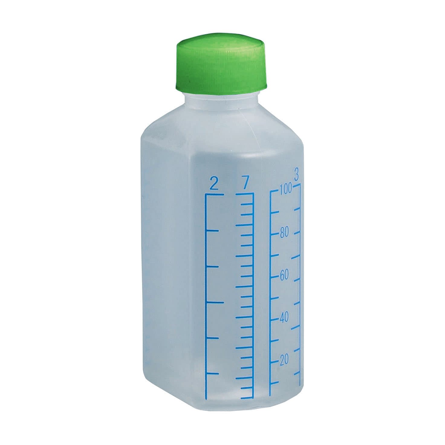 投薬瓶プリントボトル(未滅菌) 23-7917-0203 キャップ：緑 エムアイケミカル 100CC(10ポンイリ)