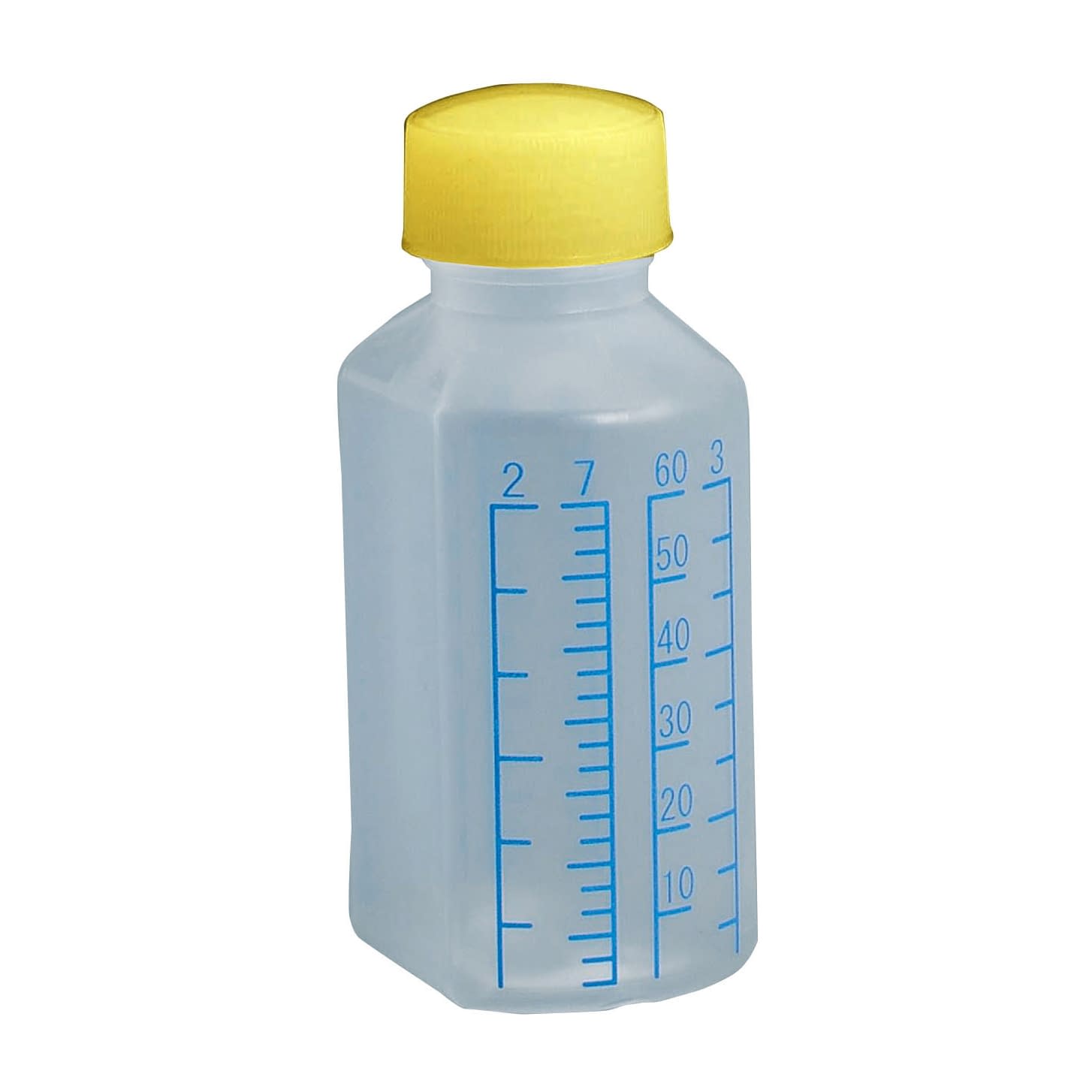 投薬瓶プリントボトル(滅菌済) 23-7917-0504 キャップ：黄 エムアイケミカル 60CC(15ホンイリ)
