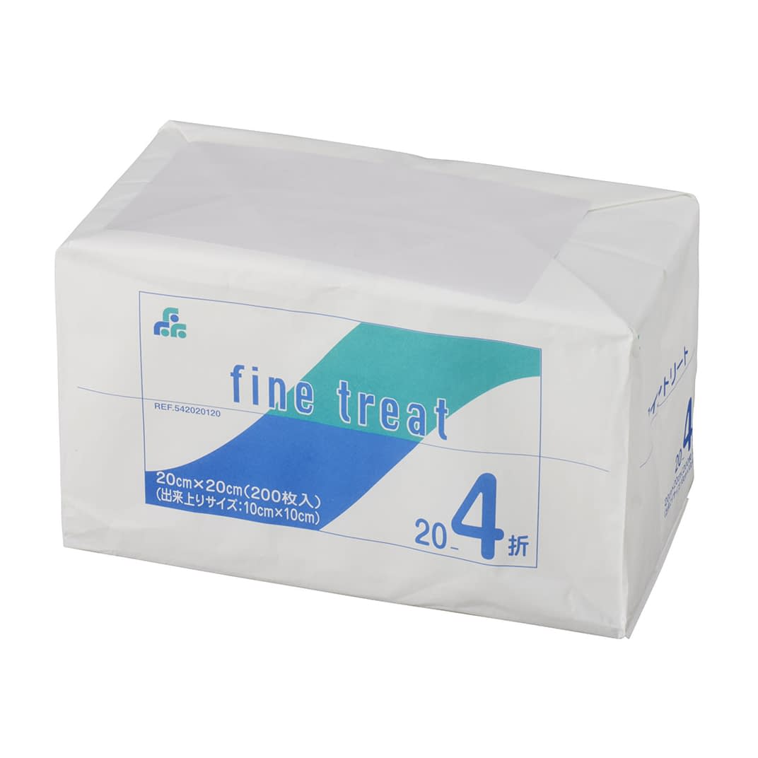 ファイントリート(20×20)4ツ折 24-6816-04 ファイン 542020120(200マイイリ)