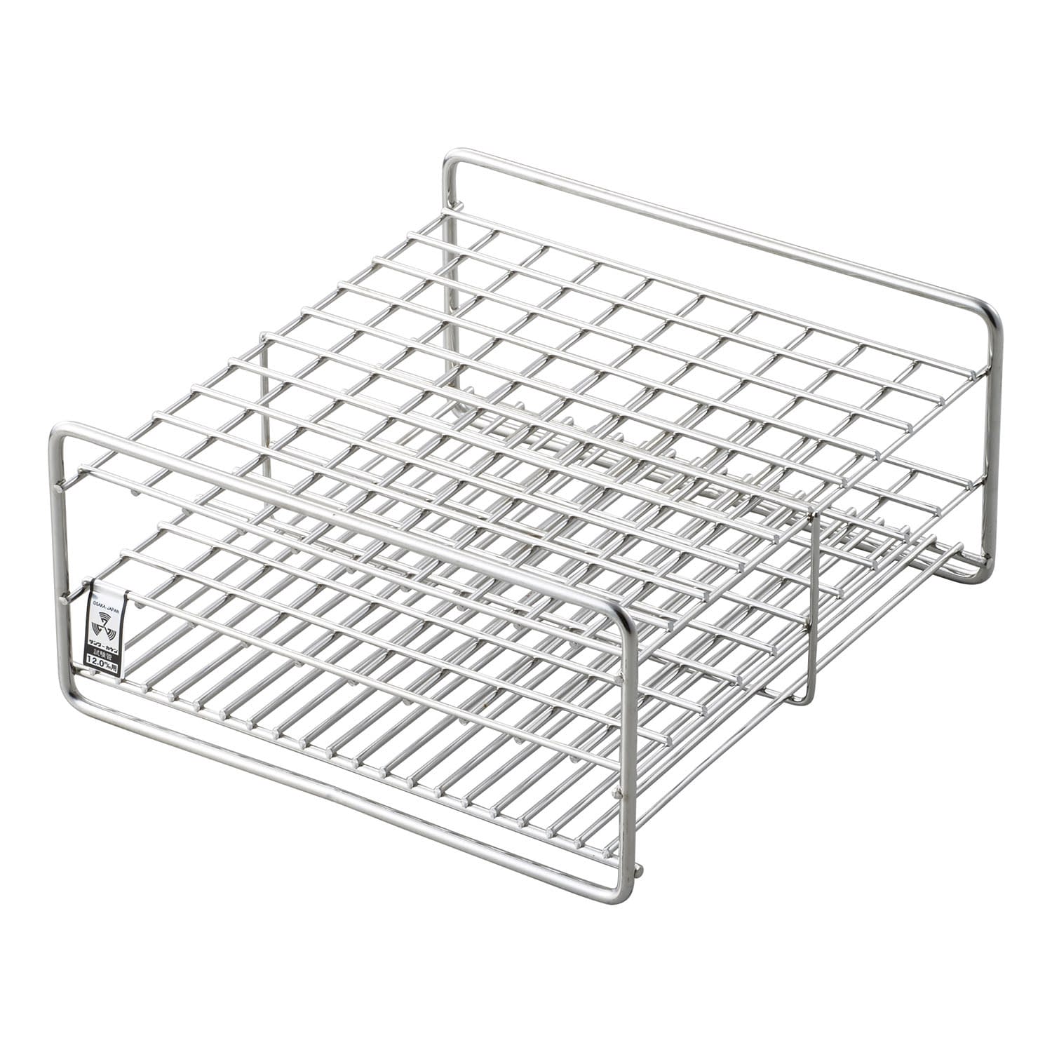 試験管立(12mm用)100本立 φ12mm用×100本立 10-2845-02 三和化研工業 SS12-100(10X10)55MM