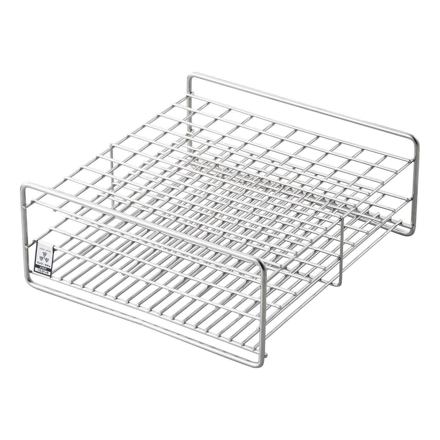 試験管立(15mm用)100本立 φ15mm用×100本立 10-2845-08 三和化研工業 SS15-100(10X10)55MM