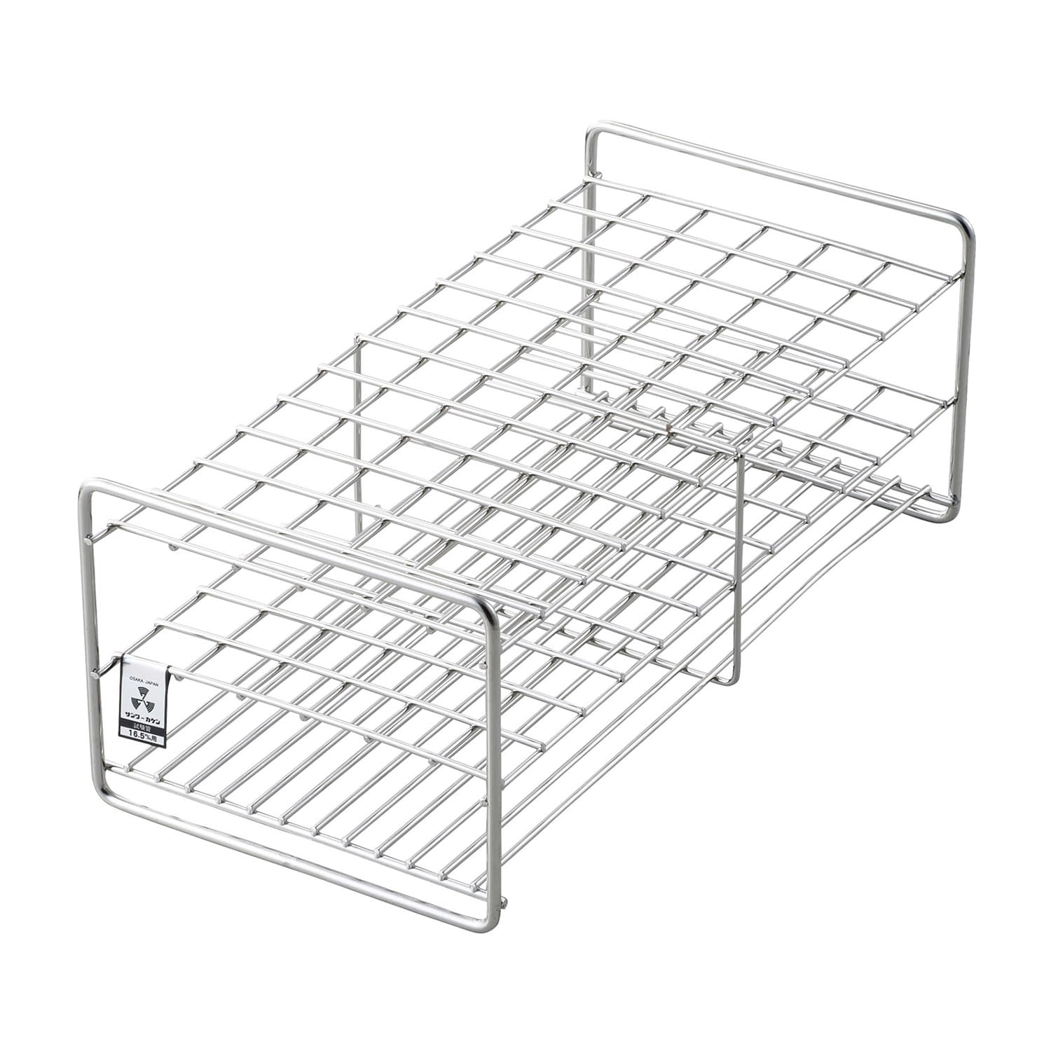 試験管立(16.5mm用)72本立 φ16.5mm用×72本立 10-2845-11 三和化研工業 SS16.5-72(6X12)75MM