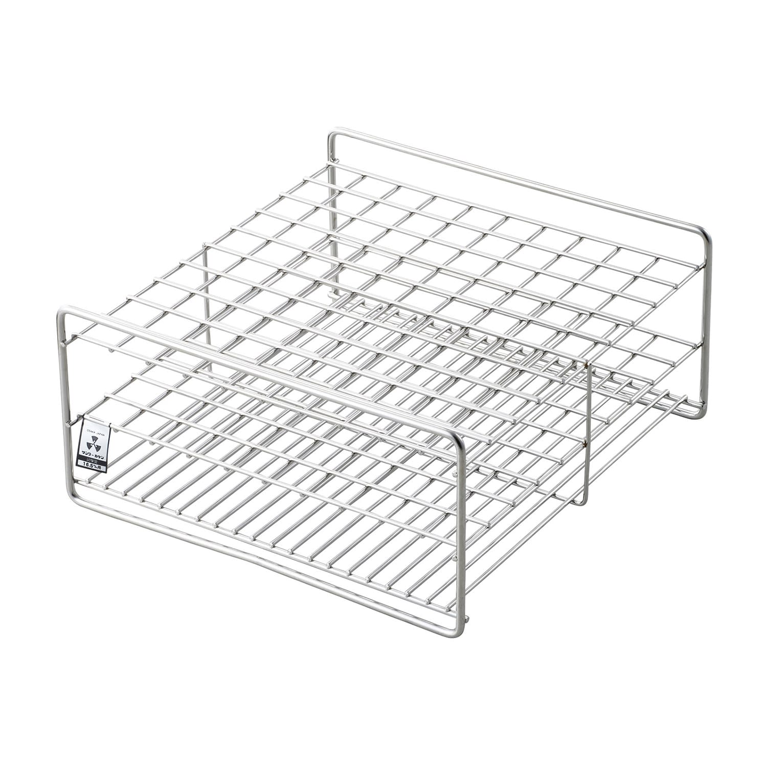 試験管立(16．5mm用)100本立 φ16.5mm用×100本立 10-2845-12 三和化研工業 SS16.5-100(10X10)75