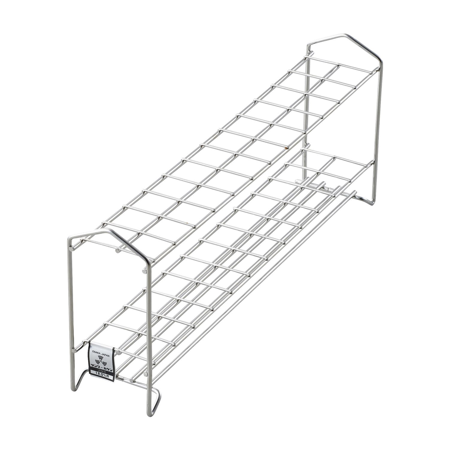 試験管立(18mm用)24本立 φ18mm用×24本立 10-2845-13 三和化研工業 SS18-24(2X12)90MM