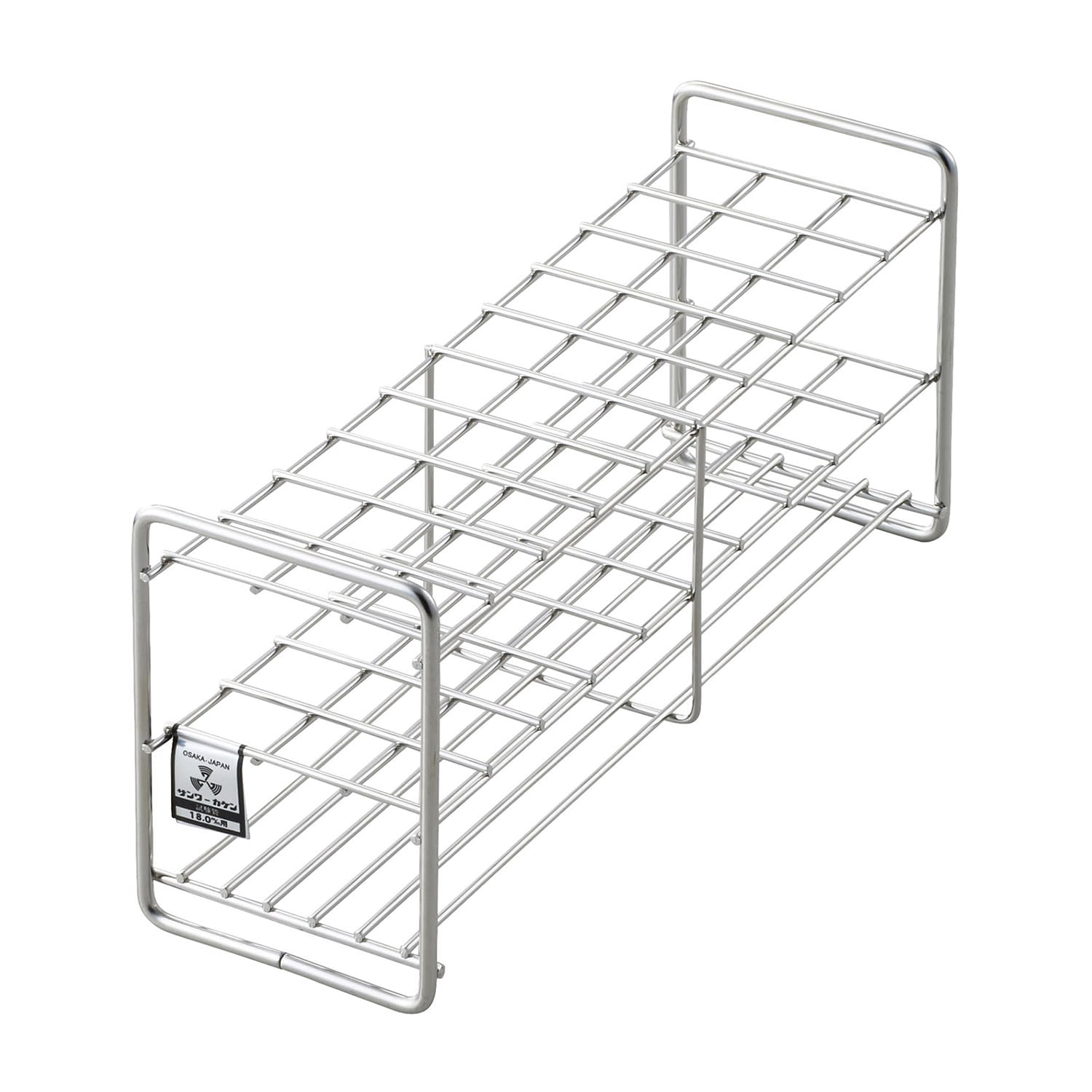 試験管立(18mm用)30本立 φ18mm用×30本立 10-2845-15 三和化研工業 SS18-30(3X10)75MM