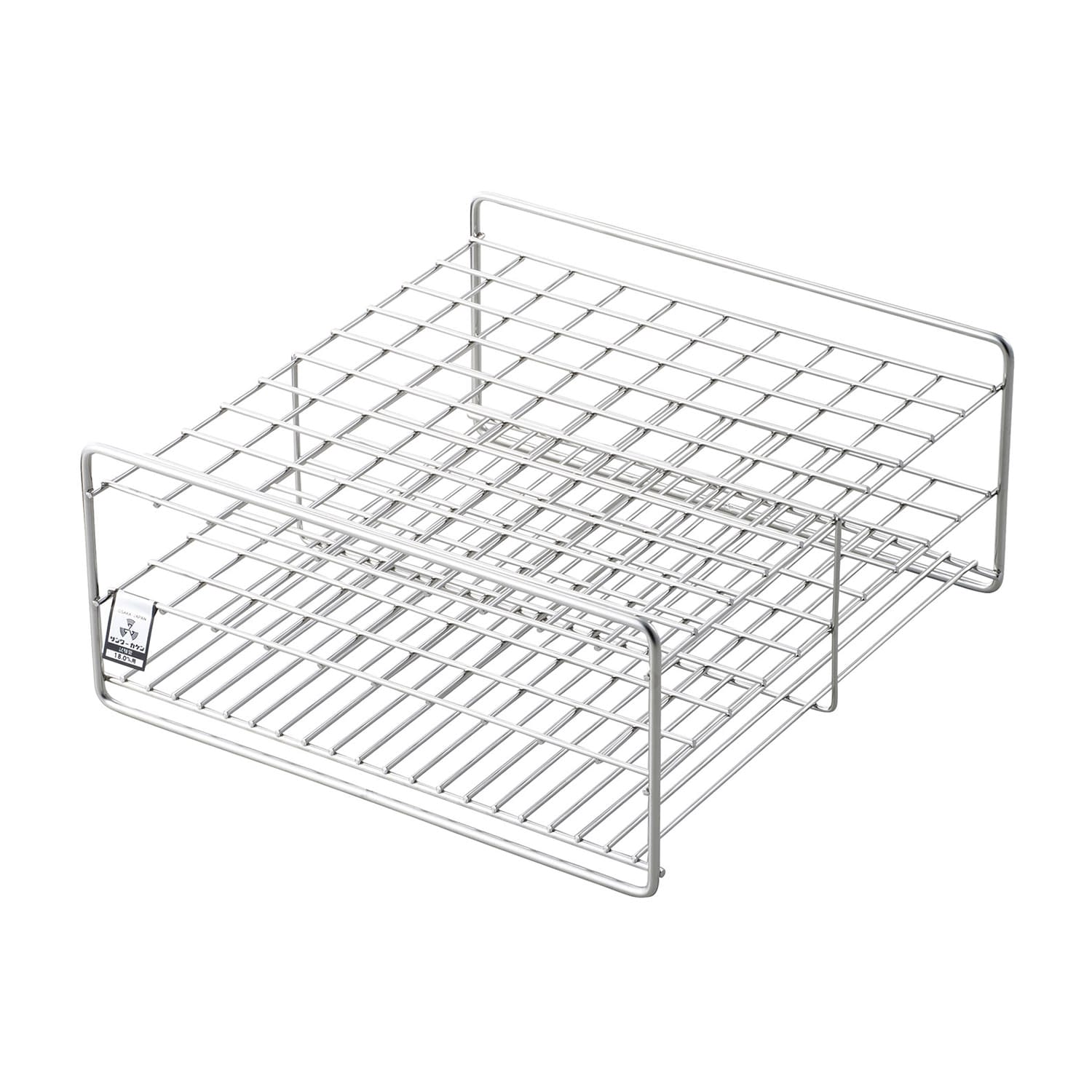 試験管立(18mm用)100本立 φ18mm用×100本立 10-2845-19 三和化研工業 SS18-100(10X10)75MM