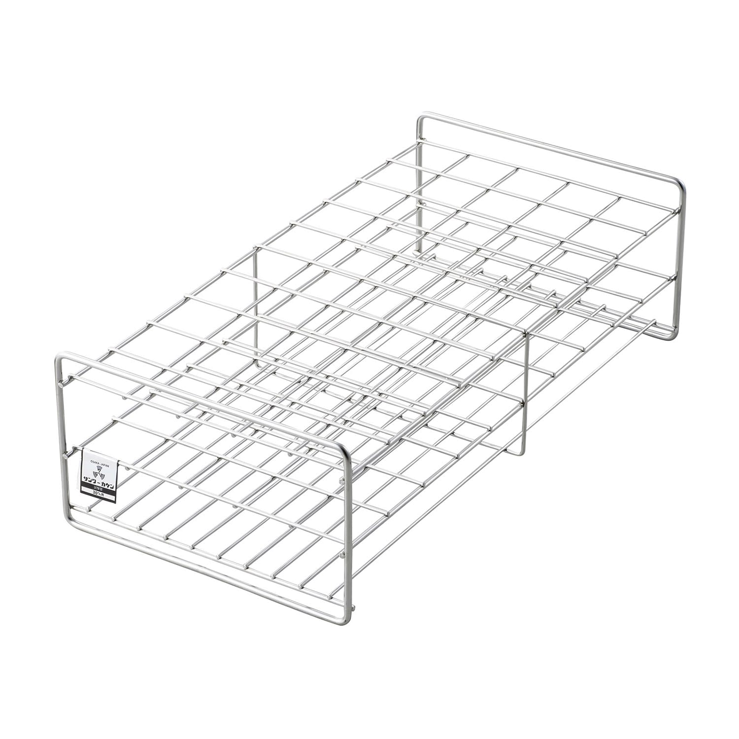 試験管立(30mm用)50本立 φ30mm用×50本立 10-2845-26 三和化研工業 SS30-50(5X10)75MM