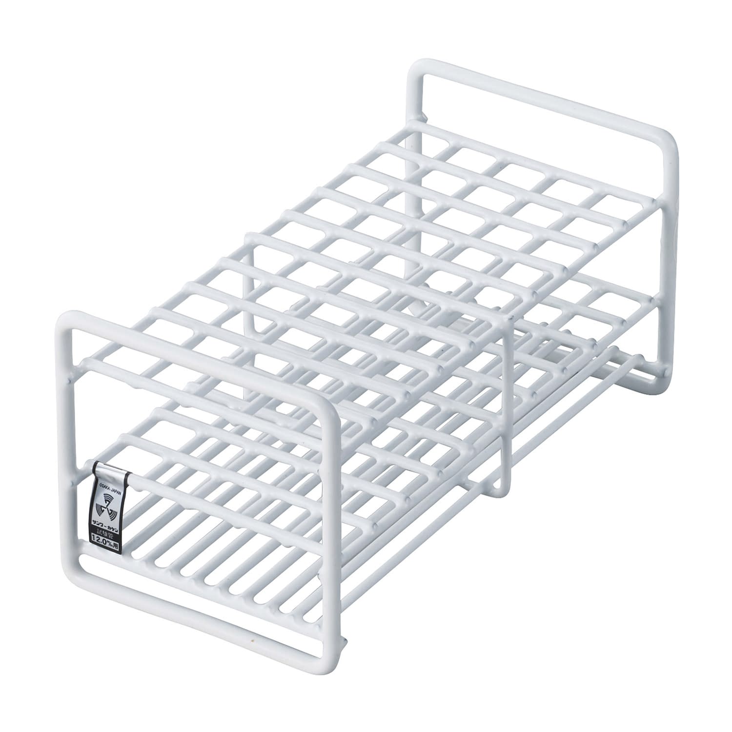 試験管立(12mm用)50本立 φ12mm用×50本立 10-2850-00 三和化研工業 SC12-50(5X10)55MM