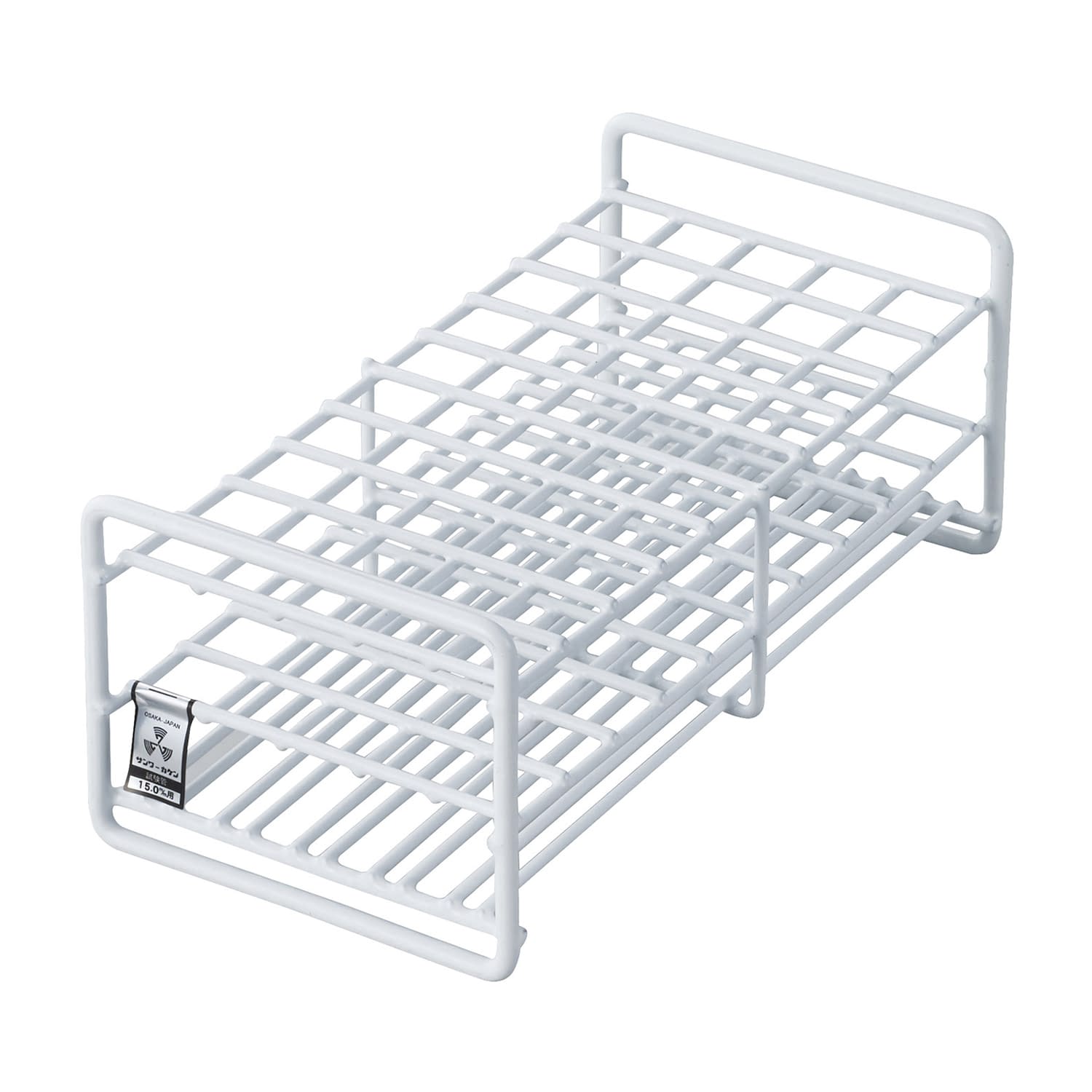 試験管立(15mm用)50本立 φ15mm用×50本立 10-2850-02 三和化研工業 SC15-50(5X10)55MM