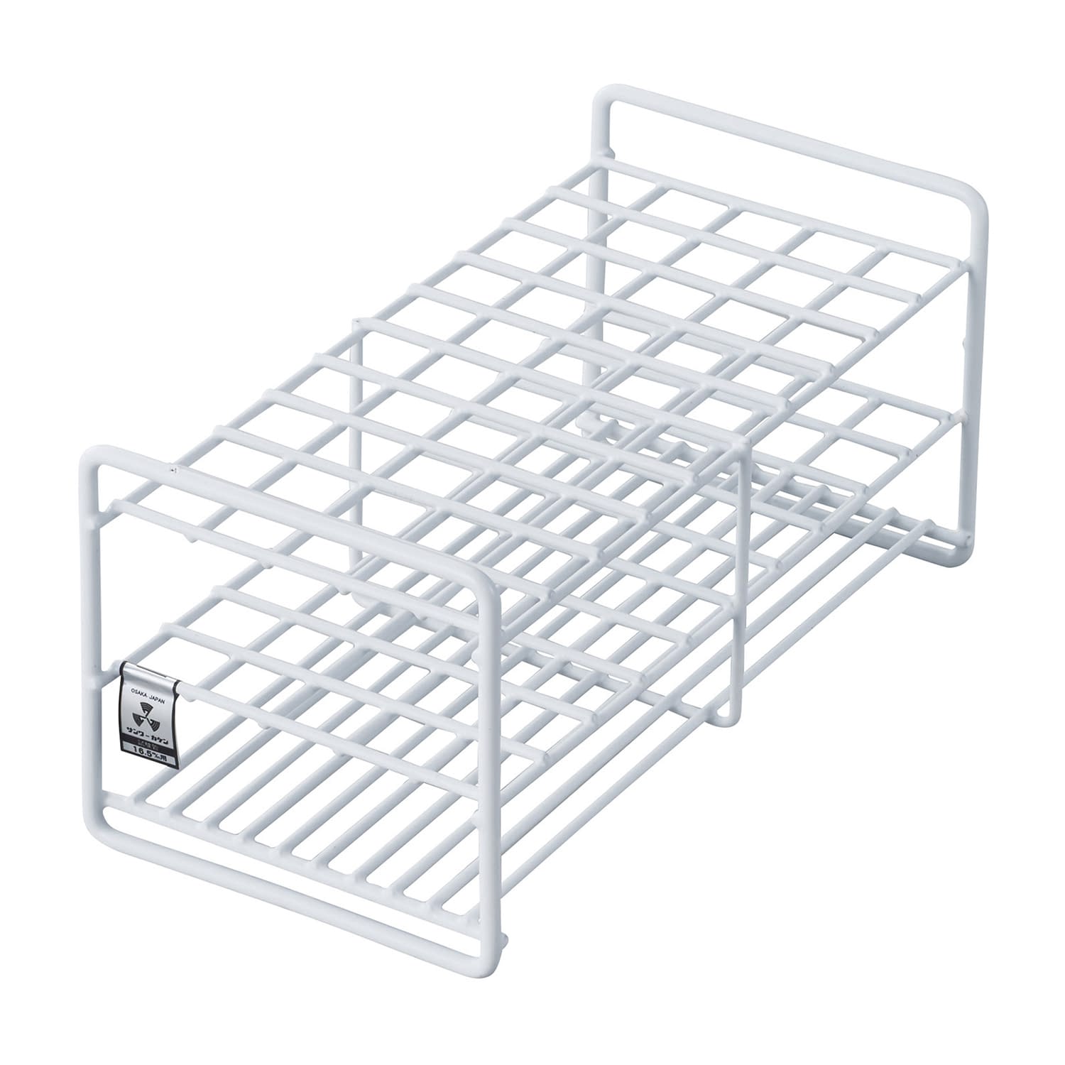 試験管立(16.5mm用)50本立 φ16.5mm用×50本立 10-2850-04 三和化研工業 SC16.5-50(5X10)75MM