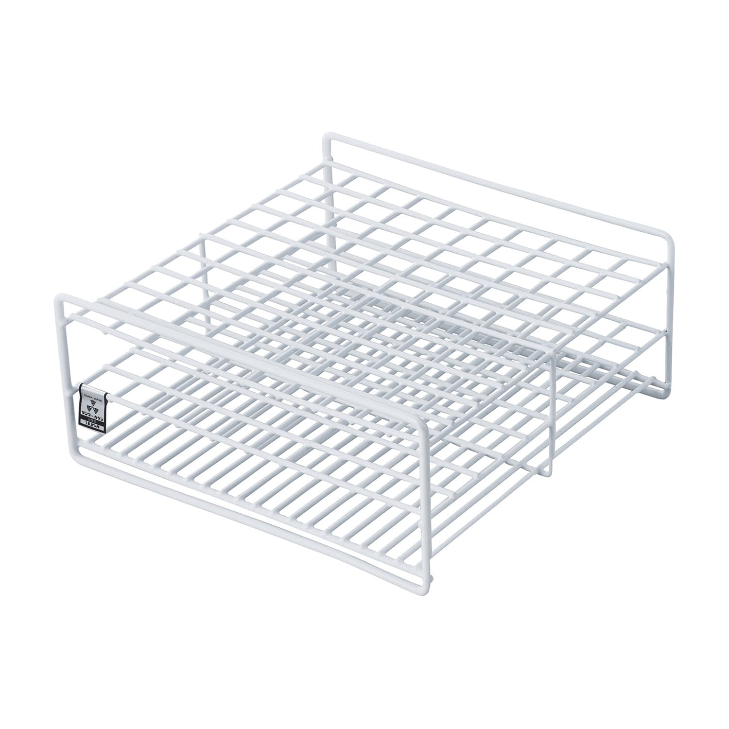 試験管立(18mm用)100本立 φ18mm用×100本立 10-2850-09 三和化研工業 SC18-100(10X10)75MM