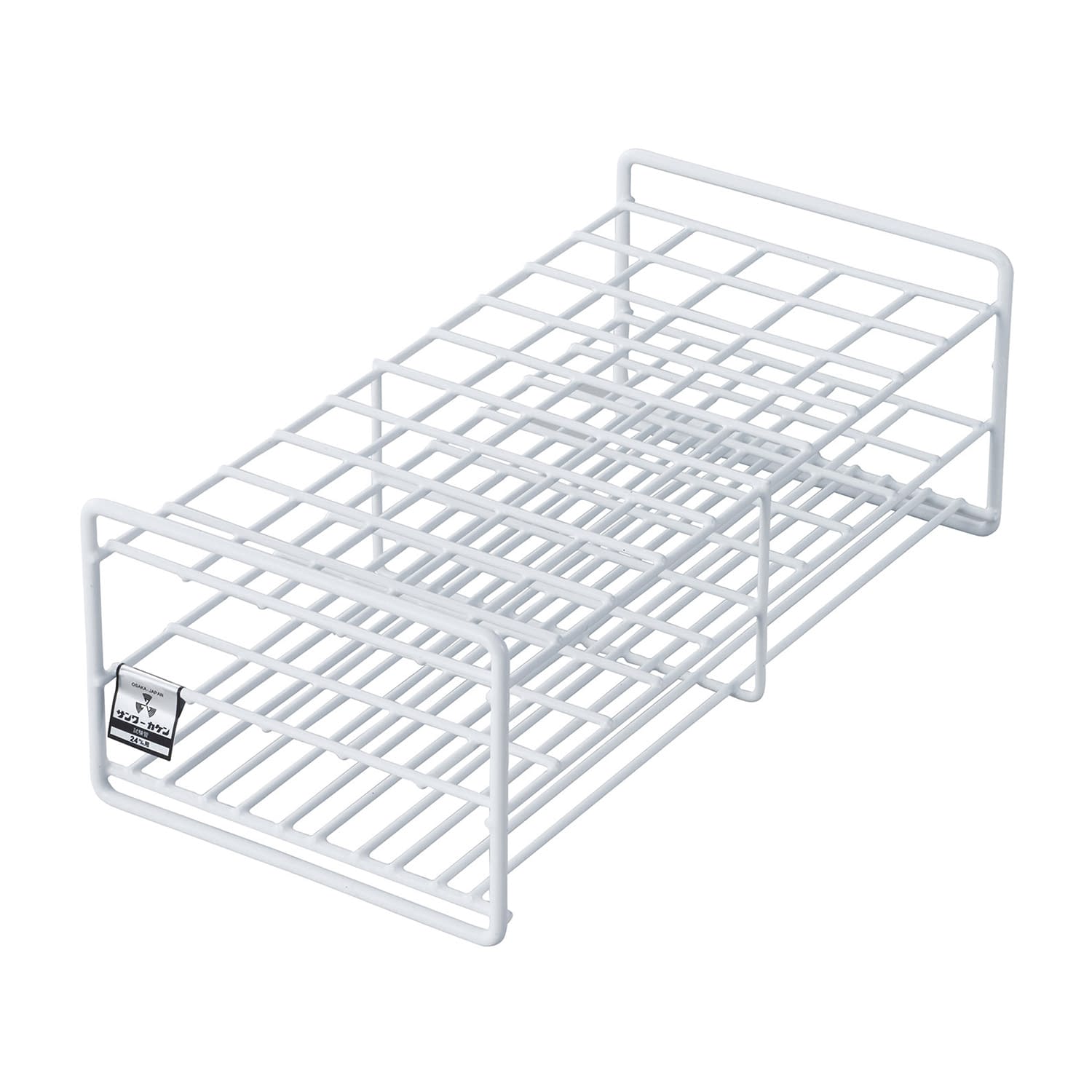 試験管立(24mm用)50本立 φ24mm用×50本立 10-2850-11 三和化研工業 SC24-50(5X10)75MM