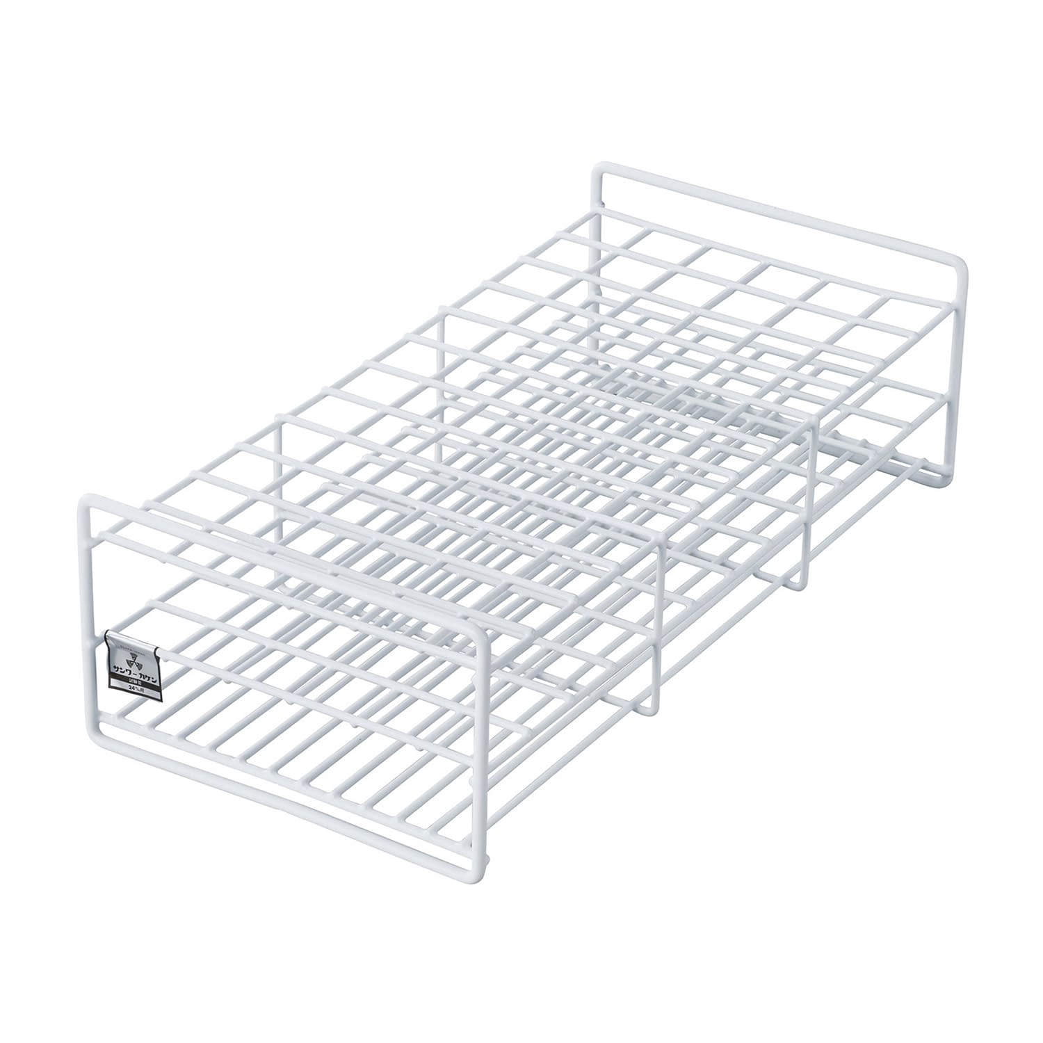 試験管立(24mm用)72本立 φ24mm用×72本立 10-2850-14 三和化研工業 SC24-72(6X12)75MM