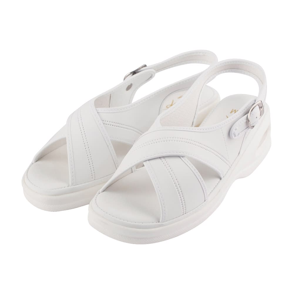 エアークロスサンダル 23-7853-0001 ホワイト ファーストレイト S(21.5-22.0CM)