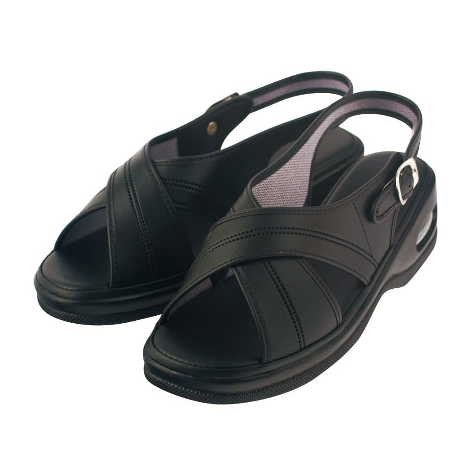 エアークロスサンダル 23-7853-0202 ブラック ファーストレイト L(23.5-24.0CM)