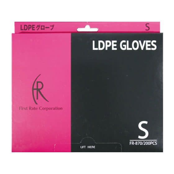 LDPEグローブ(透明) 24-2578-00 ファーストレイト FR-870(S)200マイイリ