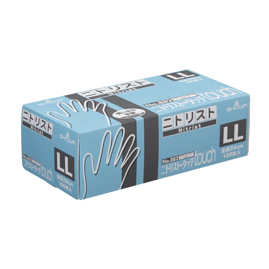 ニトリスト・タッチ(ブルー) 24-8762-0005 LL ショーワグローブ NO.882(100マイイリ)