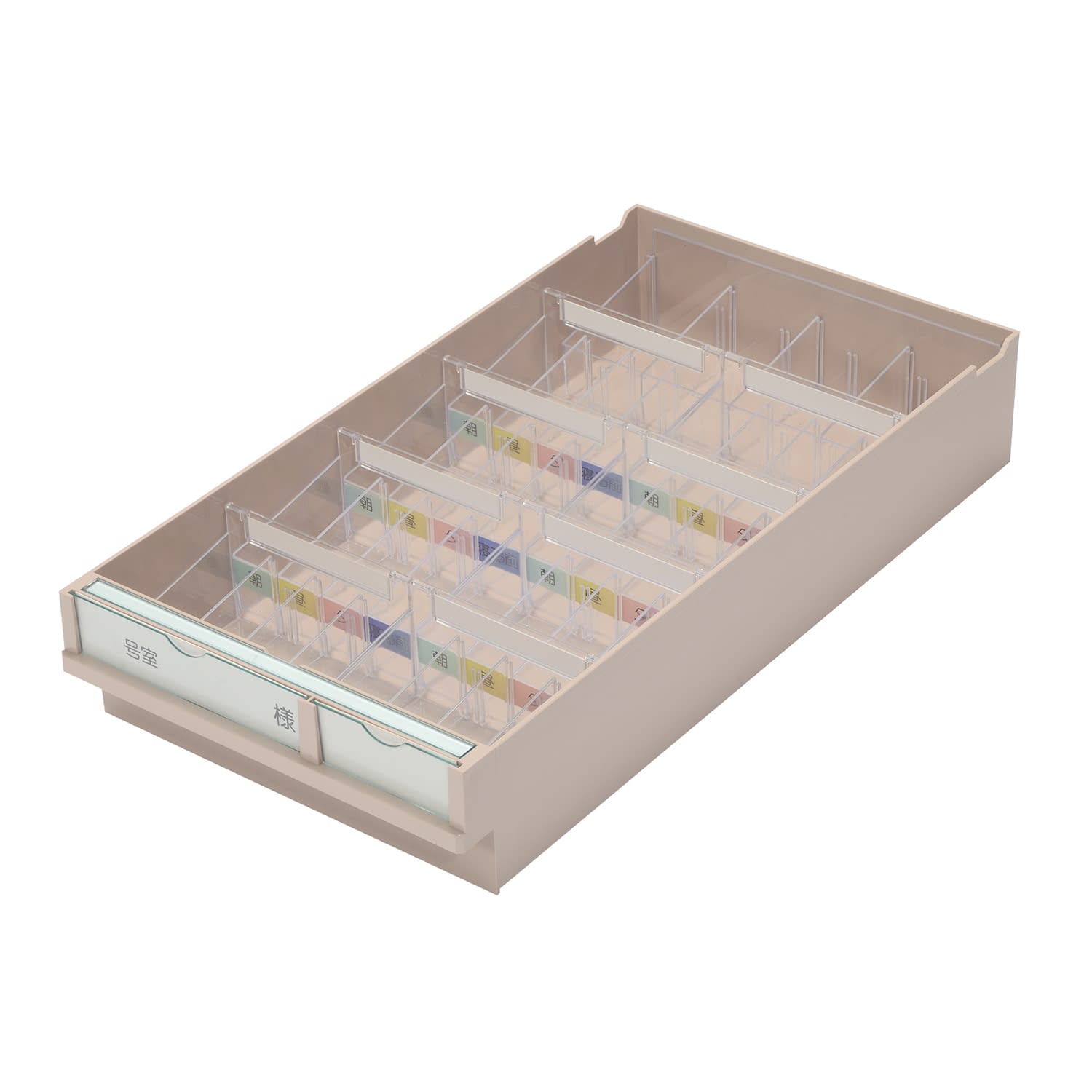 与薬トレー(シール付き) 08-2210-01 サカセ化学工業 YT-11(トウメイ)シールツキ