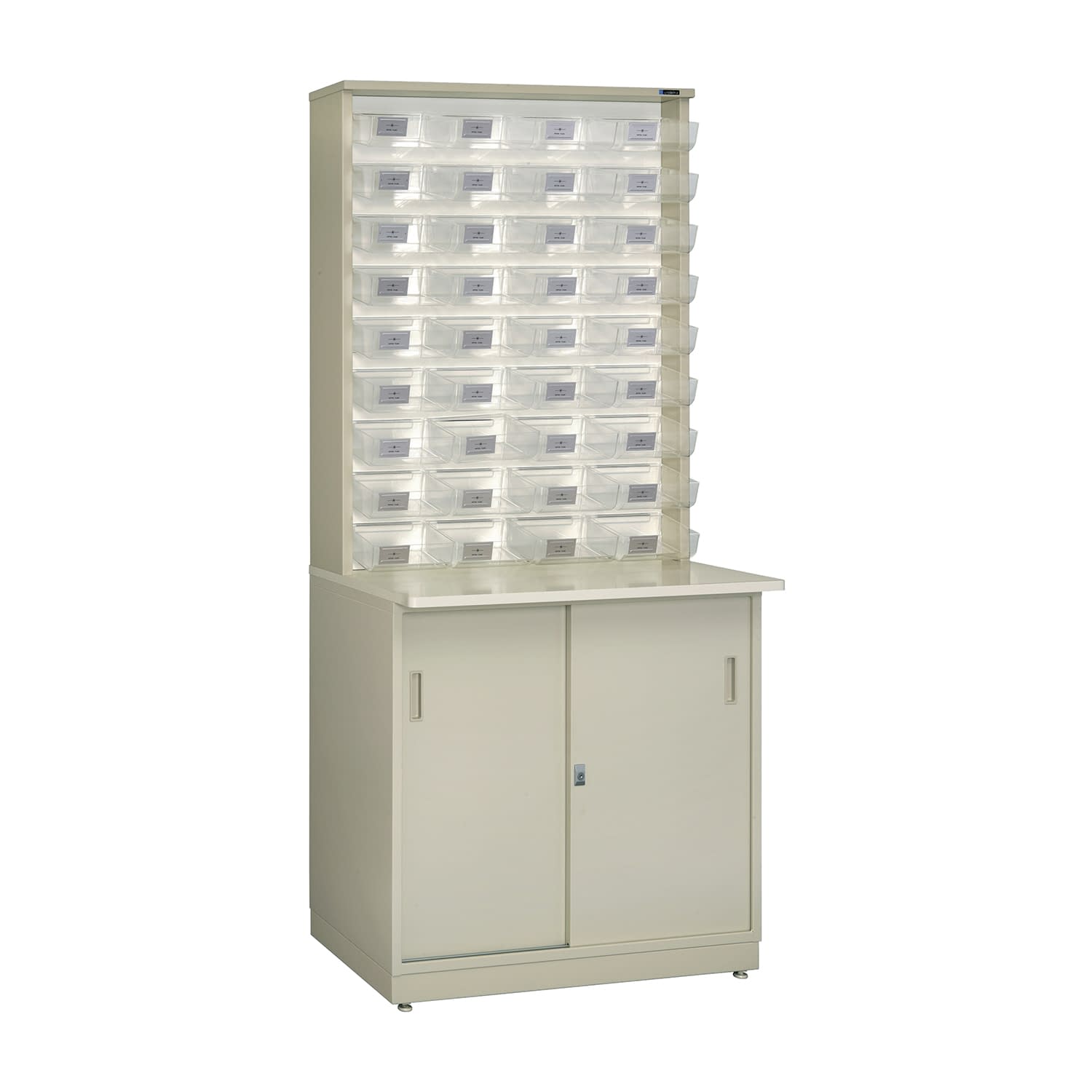 ライトビン LB-409 フタなしビン 08-2065-00 日本ファイリング フタナシビン(トウメイ36コツキ)