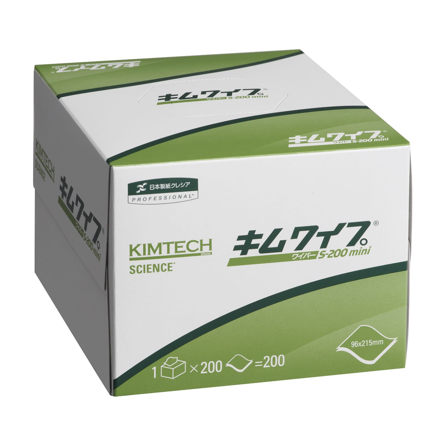 キムワイプ S-200mini 紙ワイパー 07-3275-04 キムワイプ 62015(200マイX72ハコイリ)