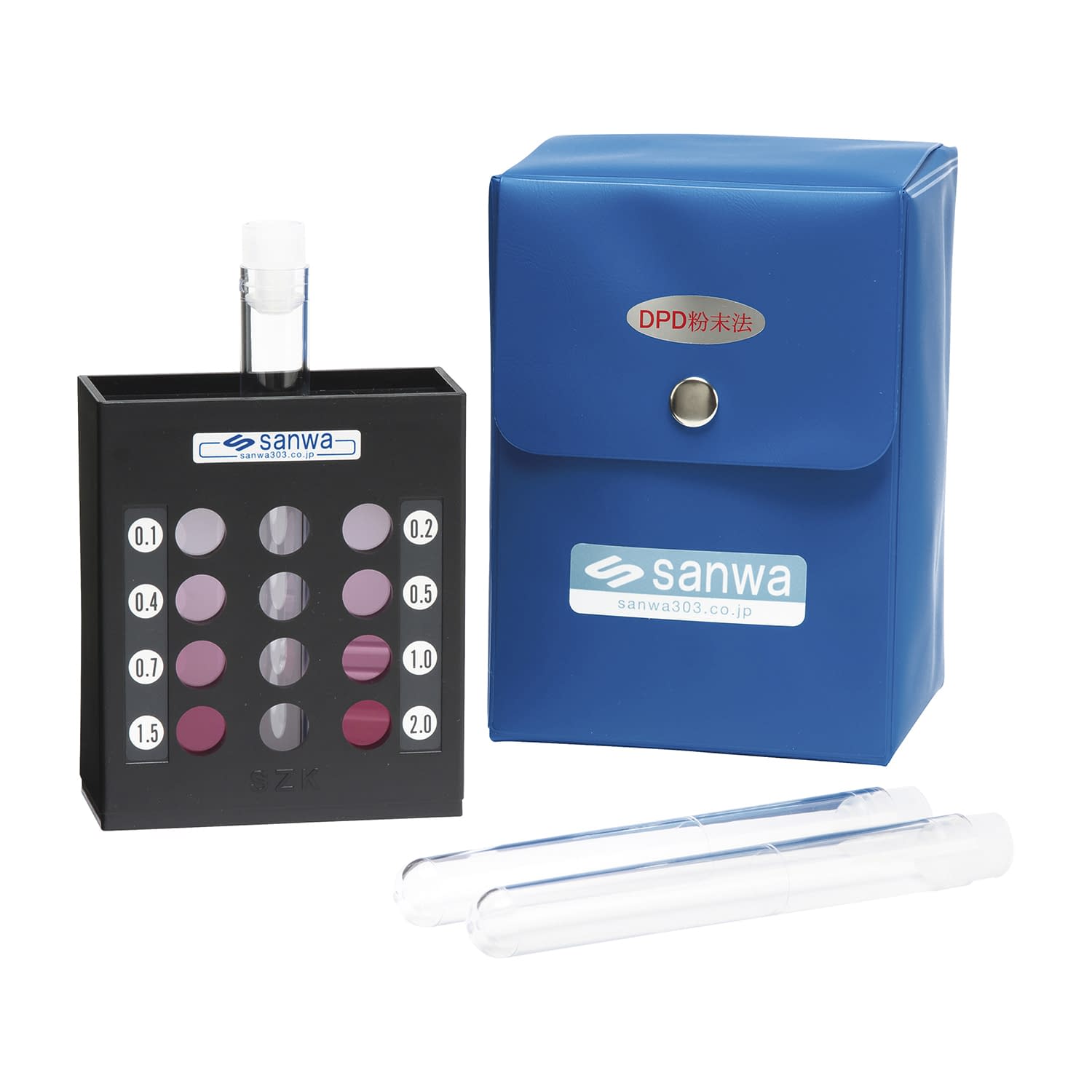 DPD法簡易遊離残留塩素測定器・粉末 24-3904-00 三和製作所 102-307