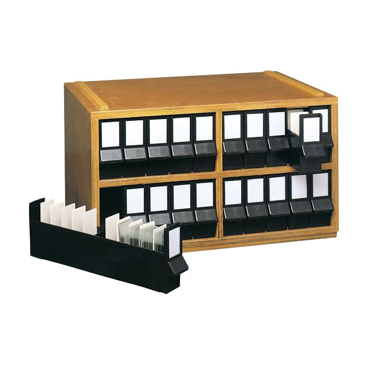 プレパラート整理箱(セット) 10-2690-00 硝英製作所 PS-3000