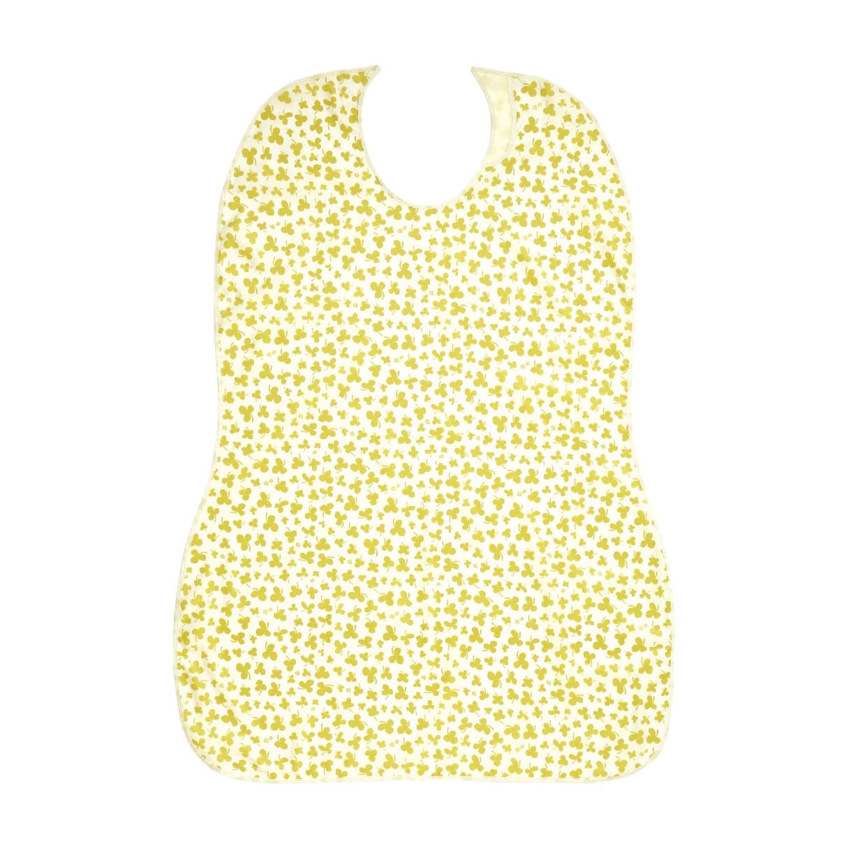 長持ちする大きなお食事エプロン 食事用エプロン 24-2415-0003 クリーム フットマーク 403720