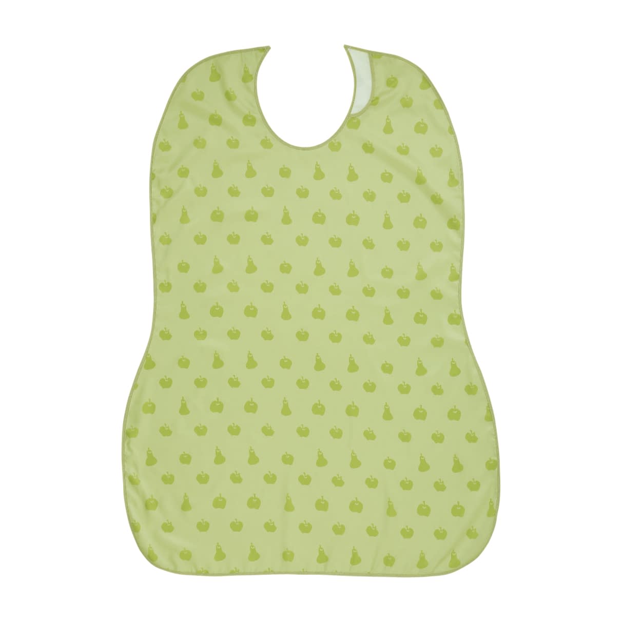 長持ちする大きなお食事エプロン 食事用エプロン 24-2415-0004 ライム フットマーク 403720