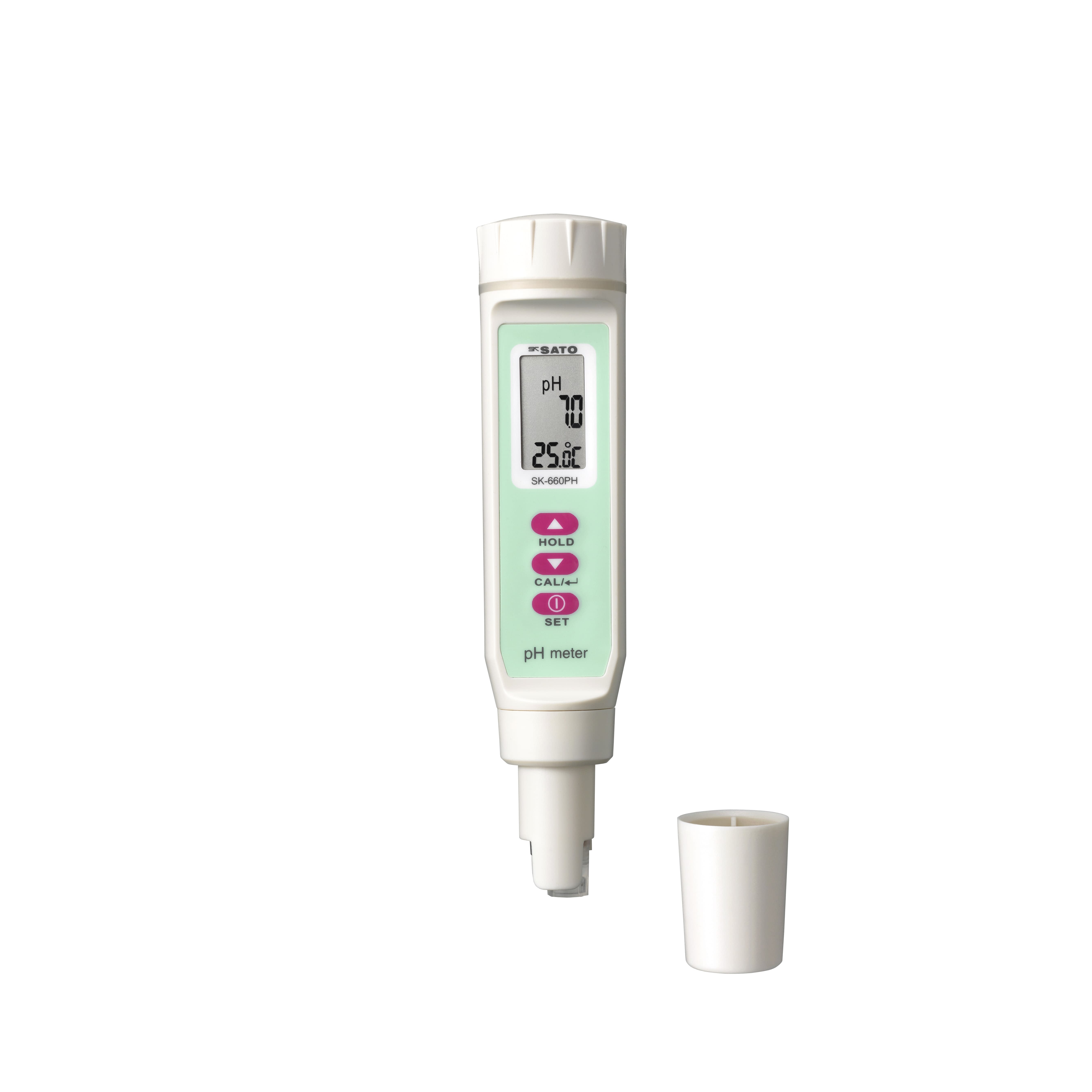 ペンタイプpH計 24-3905-00 佐藤計量器製作所 SK-660PH