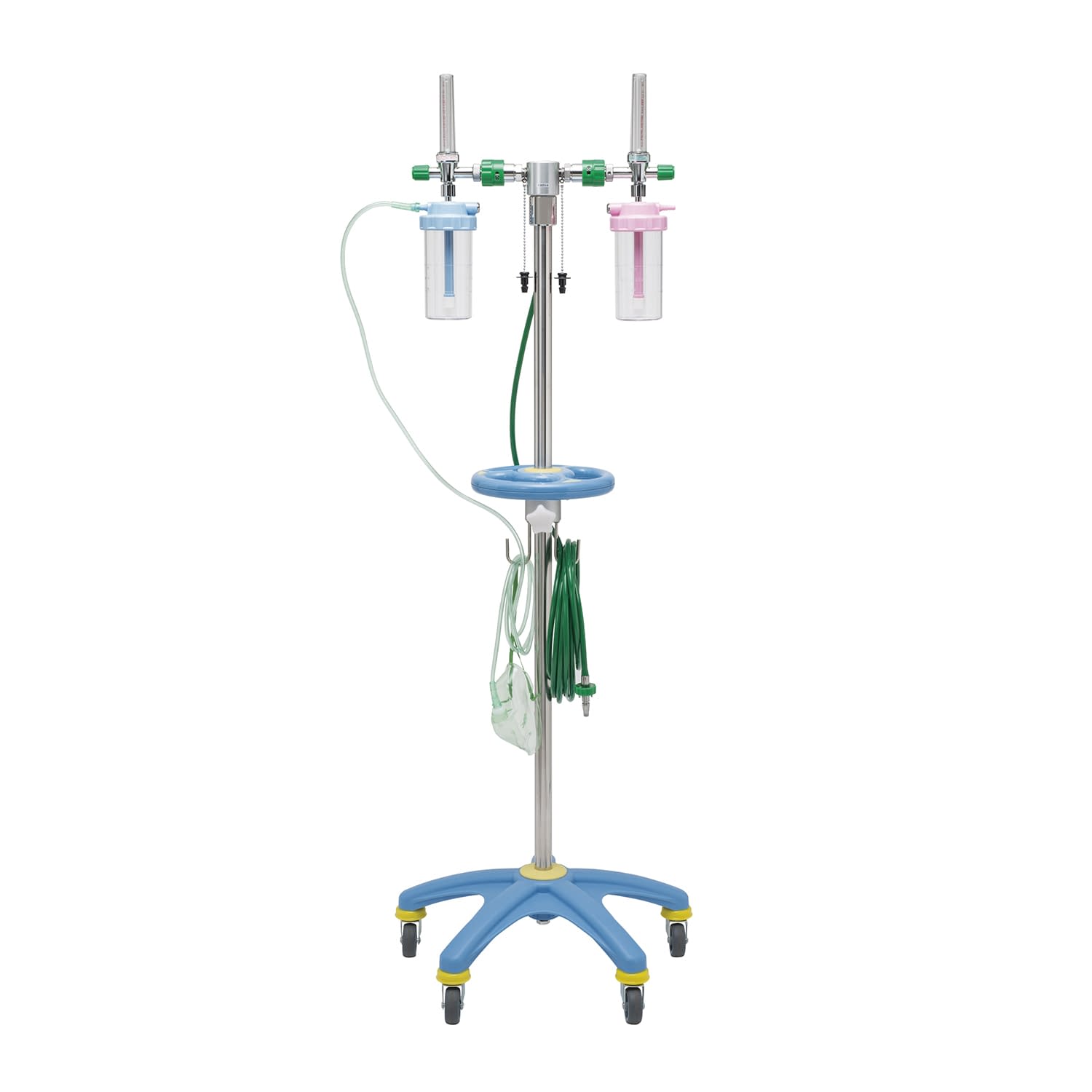 酸素スタンド(2口用) 酸素2コ用 24-2273-0102 S型(アムコ型) 新鋭工業 OXH-200