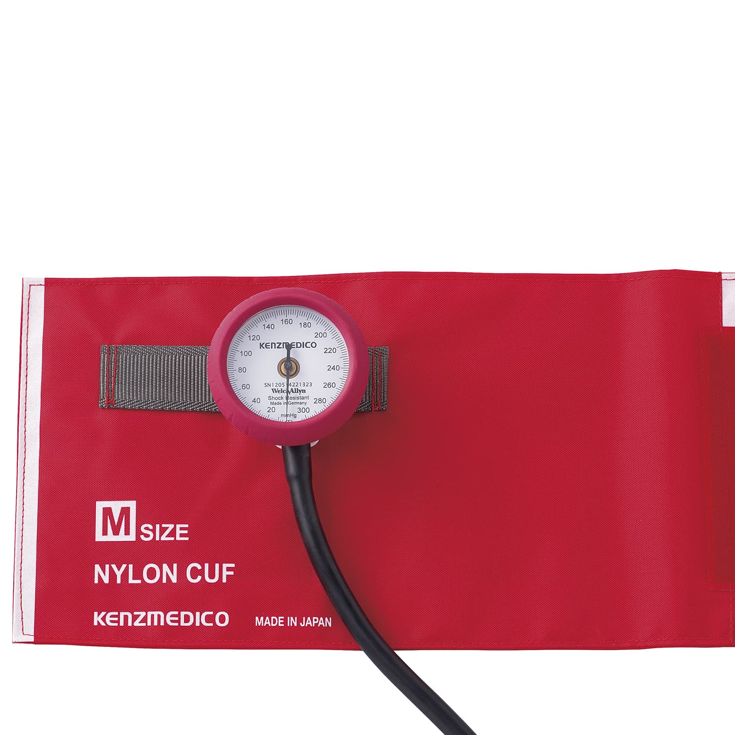 アネロイド血圧計No．555標準カフ 24-8906-01 ケンツメディコ 0555B022(レッド)