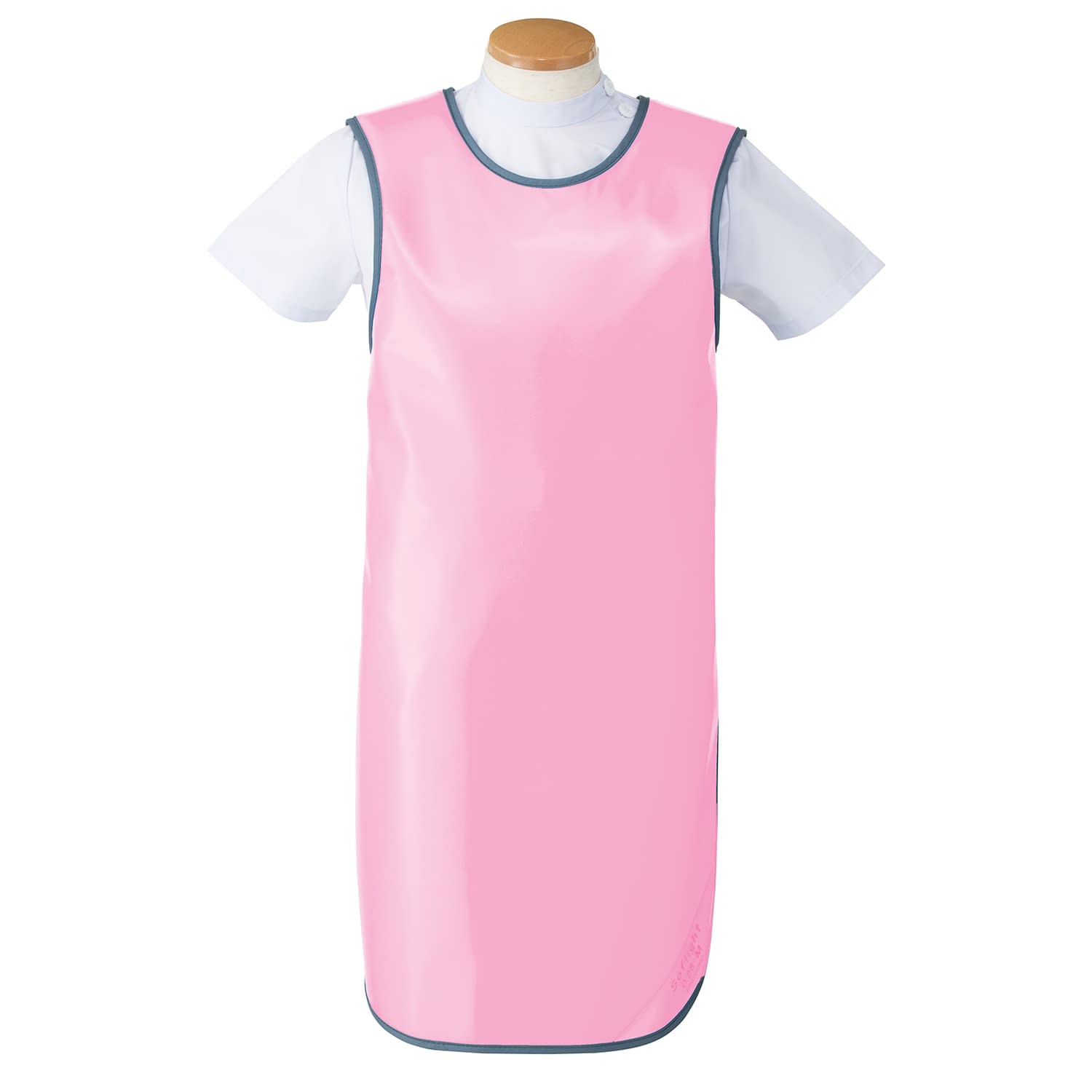 防護衣 シンプラー・フロントすっきり 24-3360-0101 ピンク マエダ SFA-25L(ソフライト)