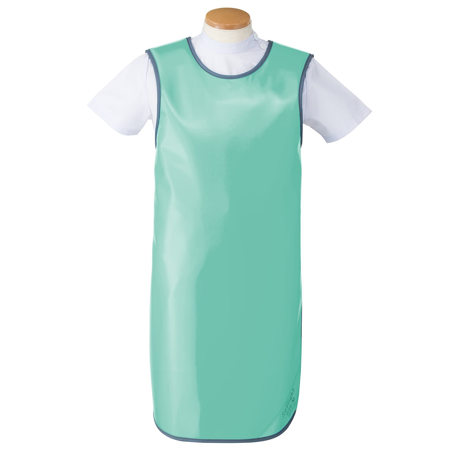 防護衣 シンプラー・フロントすっきり 24-3360-0103 グリーン マエダ SFA-25L(ソフライト)