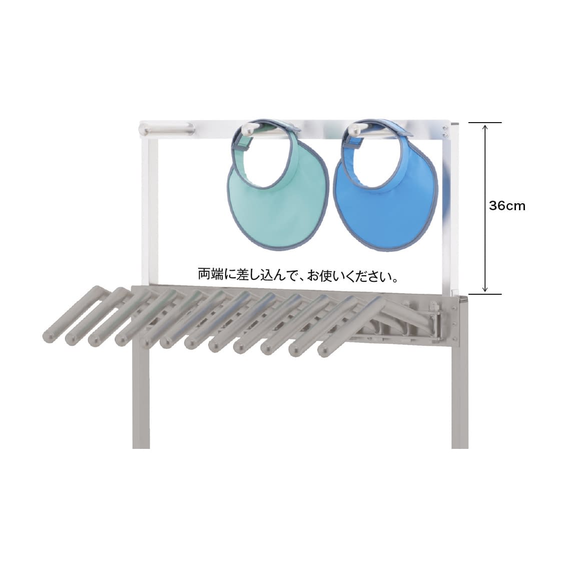 ネックガードハンガー(9枚程度掛) 9枚程度掛 25-2131-01 マエダ HL-NGH3