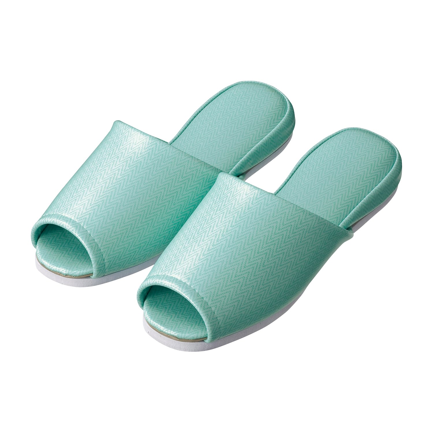 スリッパ(ヘリンボン・前開き)大人用 大人用 24-3591-0302 ブルー 日紅商事 NB5003(20ソクイリ)